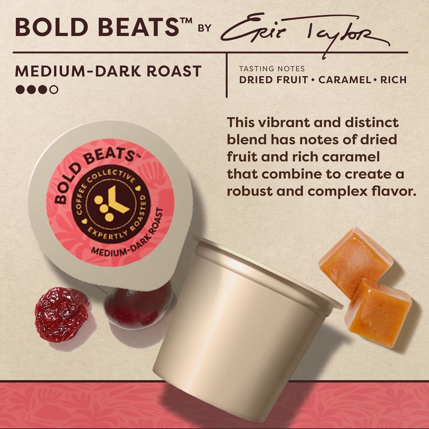 imageKeurig Coffee Collective Global Trek by Cyrille Jannet Medium Roast Coffee Single Serve Keurig KCup Pods 28 CountBold Beats