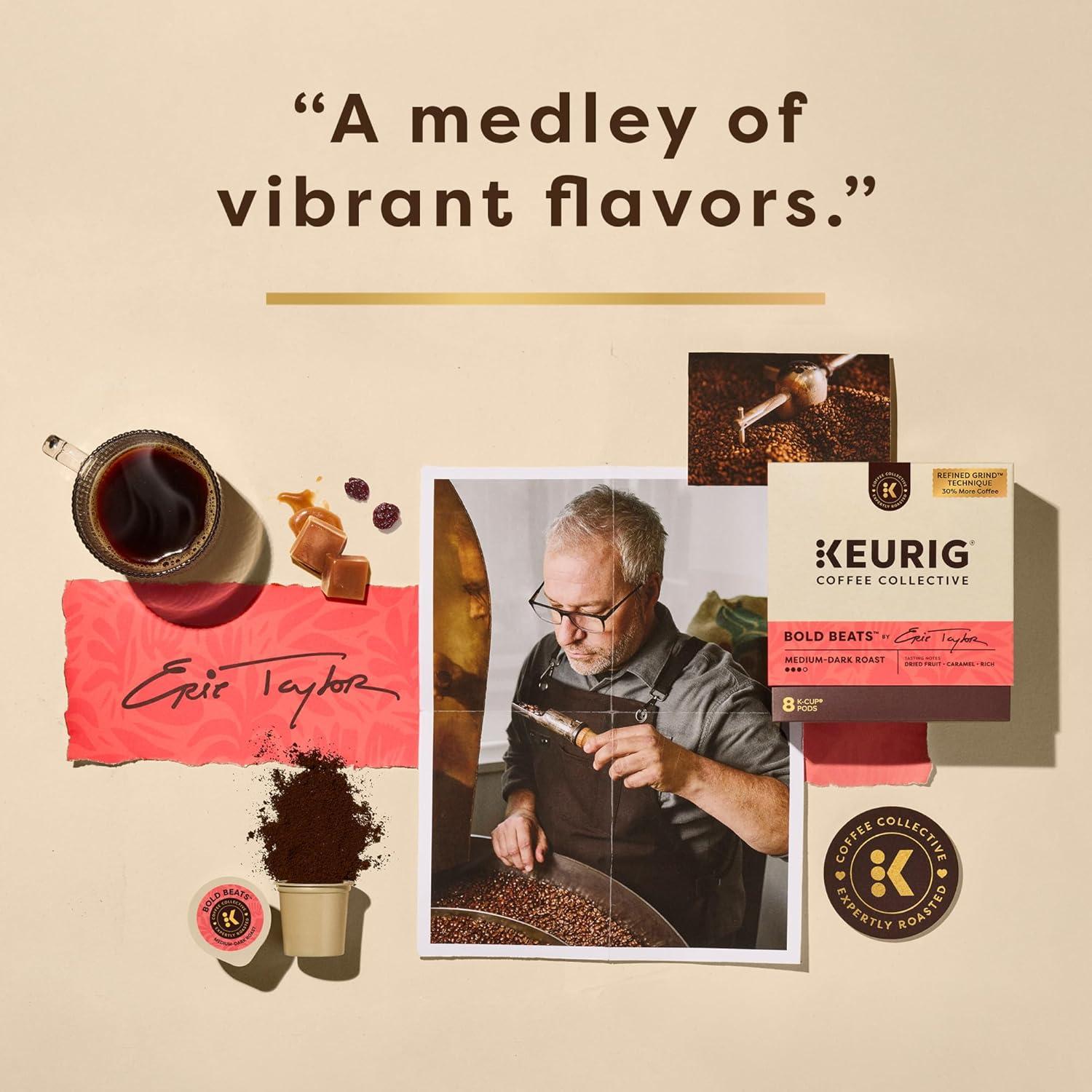 imageKeurig Coffee Collective Global Trek by Cyrille Jannet Medium Roast Coffee Single Serve Keurig KCup Pods 28 CountBold Beats