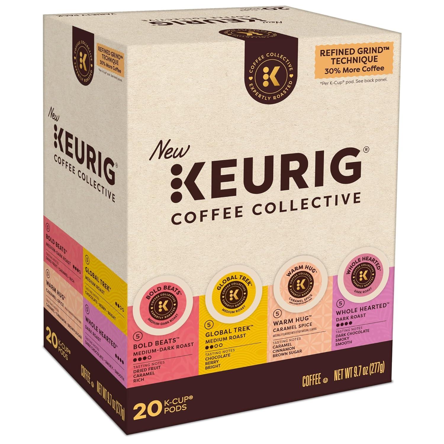 imageKeurig Coffee Collective Global Trek by Cyrille Jannet Medium Roast Coffee Single Serve Keurig KCup Pods 28 CountVariety Pack