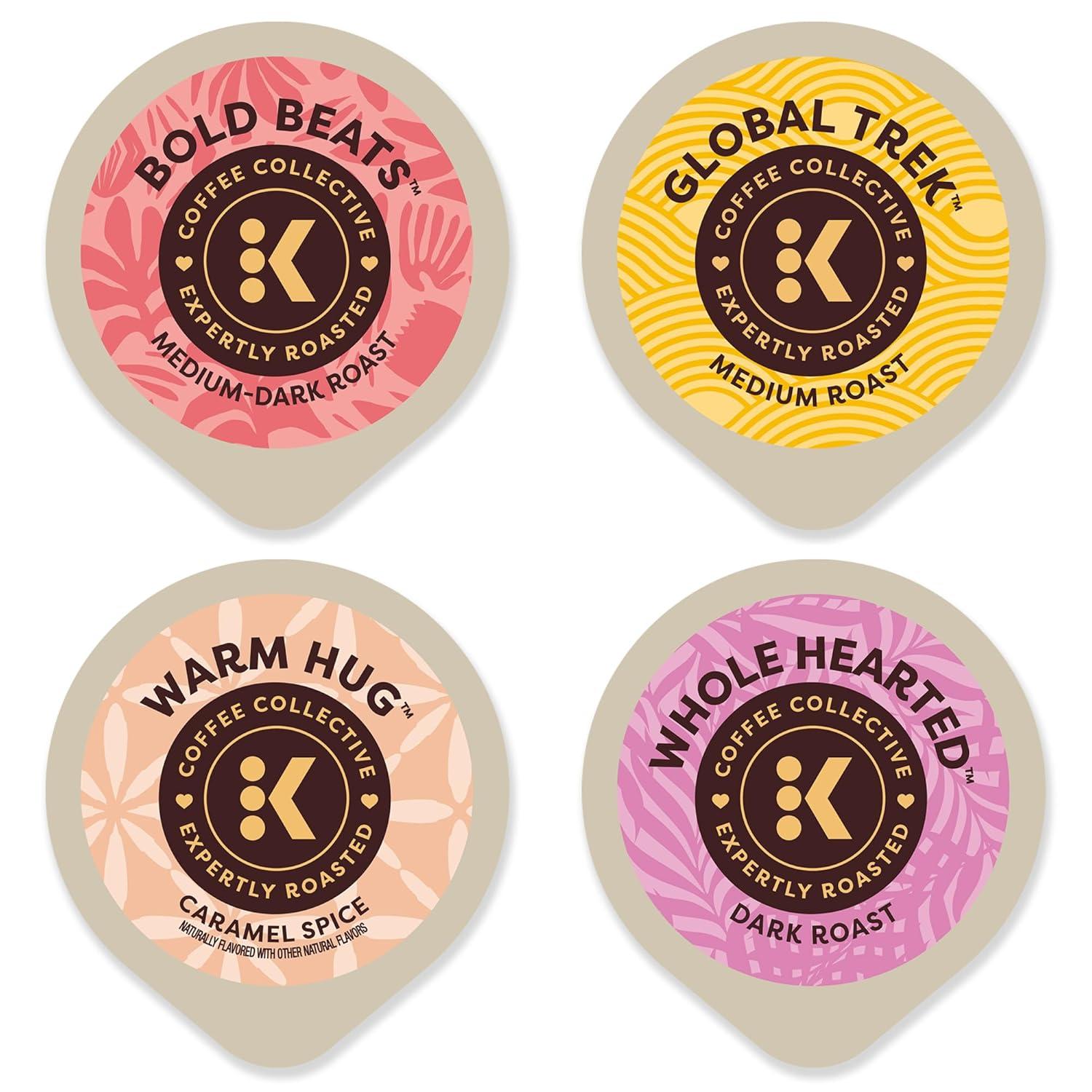 imageKeurig Coffee Collective Global Trek by Cyrille Jannet Medium Roast Coffee Single Serve Keurig KCup Pods 28 CountVariety Pack