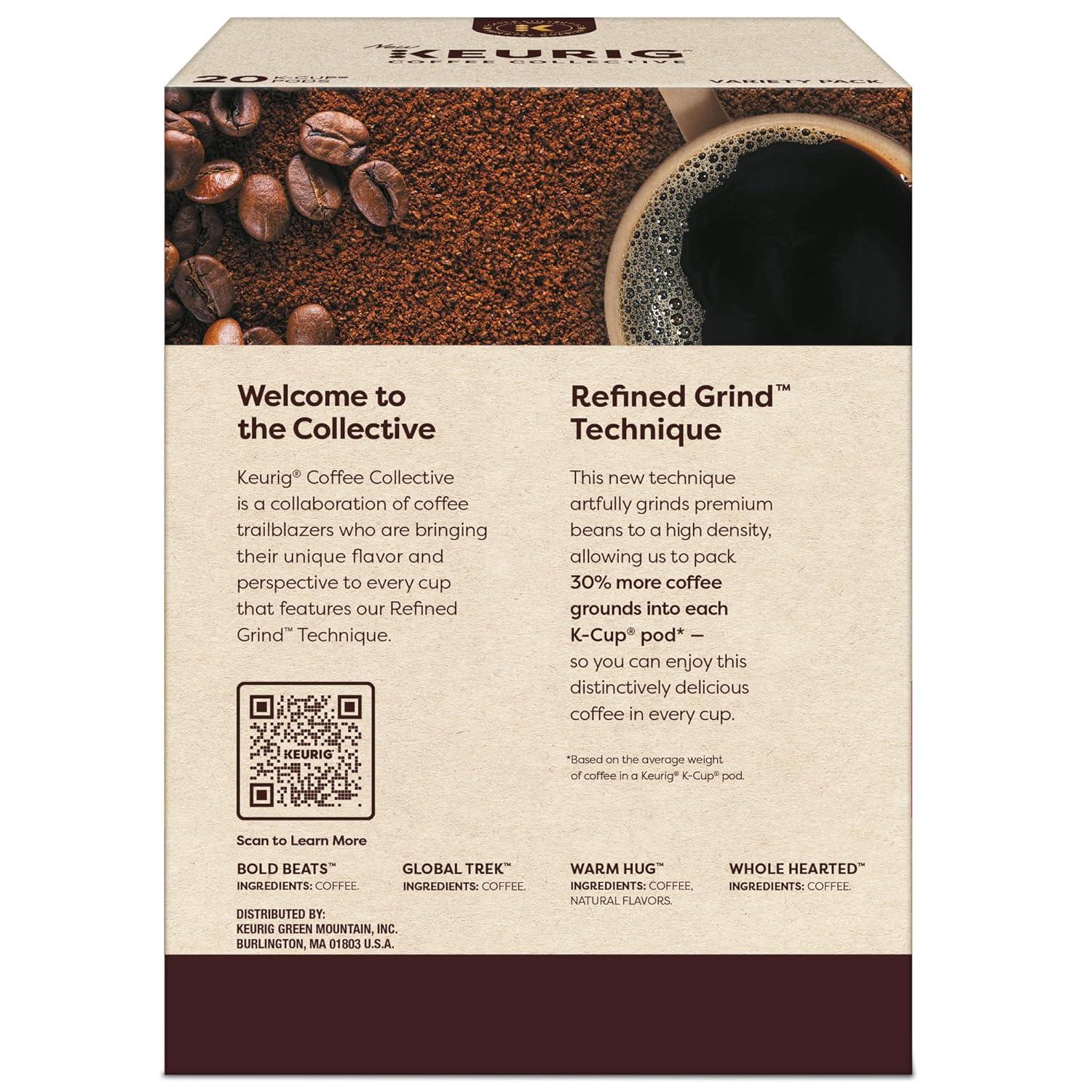 imageKeurig Coffee Collective Global Trek by Cyrille Jannet Medium Roast Coffee Single Serve Keurig KCup Pods 28 CountVariety Pack