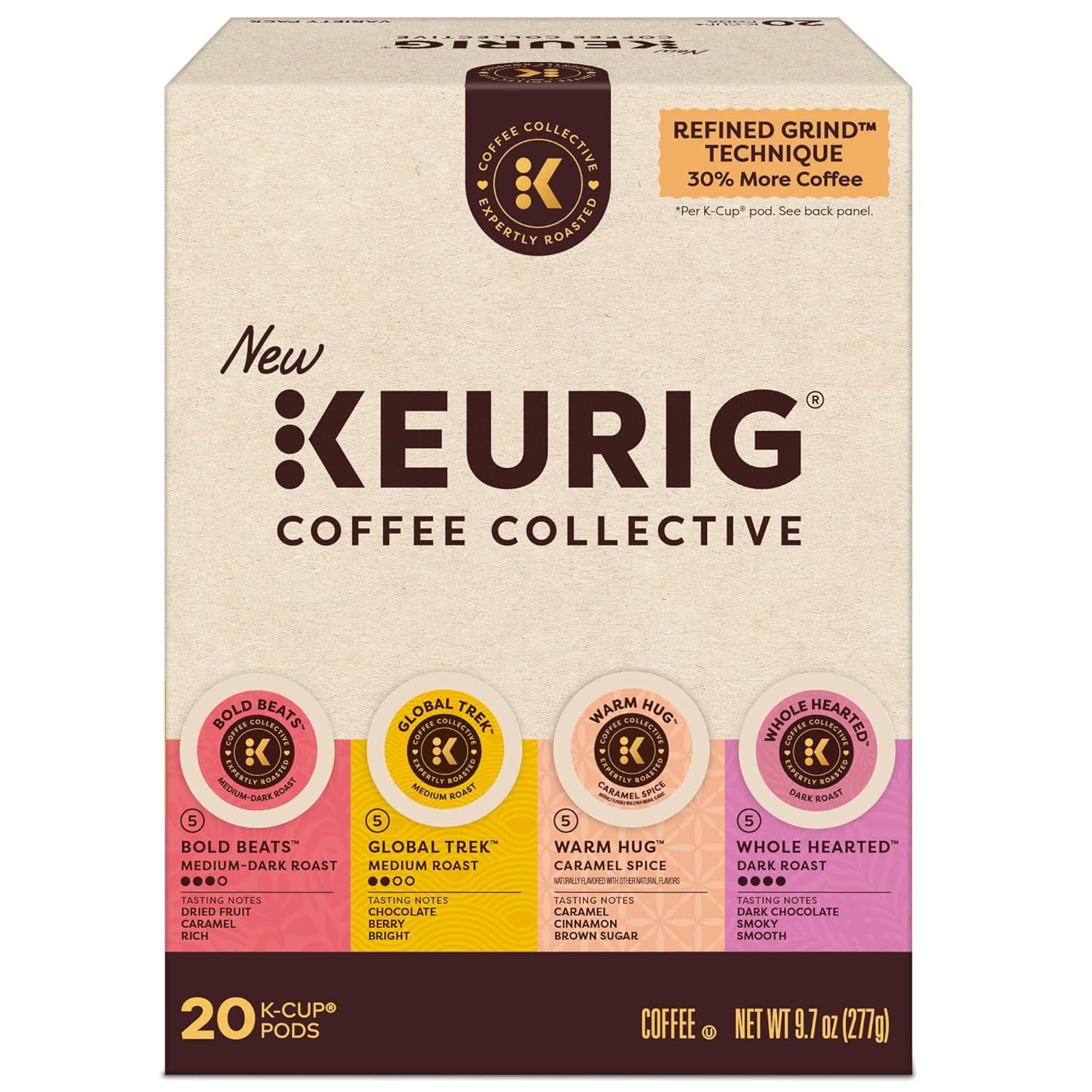 imageKeurig Coffee Collective Global Trek by Cyrille Jannet Medium Roast Coffee Single Serve Keurig KCup Pods 28 CountVariety Pack