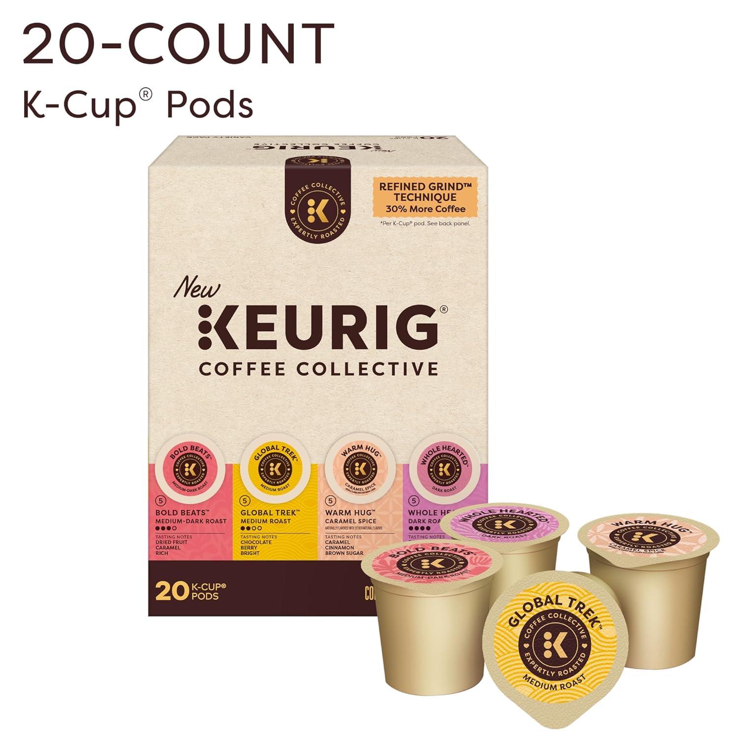 imageKeurig Coffee Collective Global Trek by Cyrille Jannet Medium Roast Coffee Single Serve Keurig KCup Pods 28 CountVariety Pack