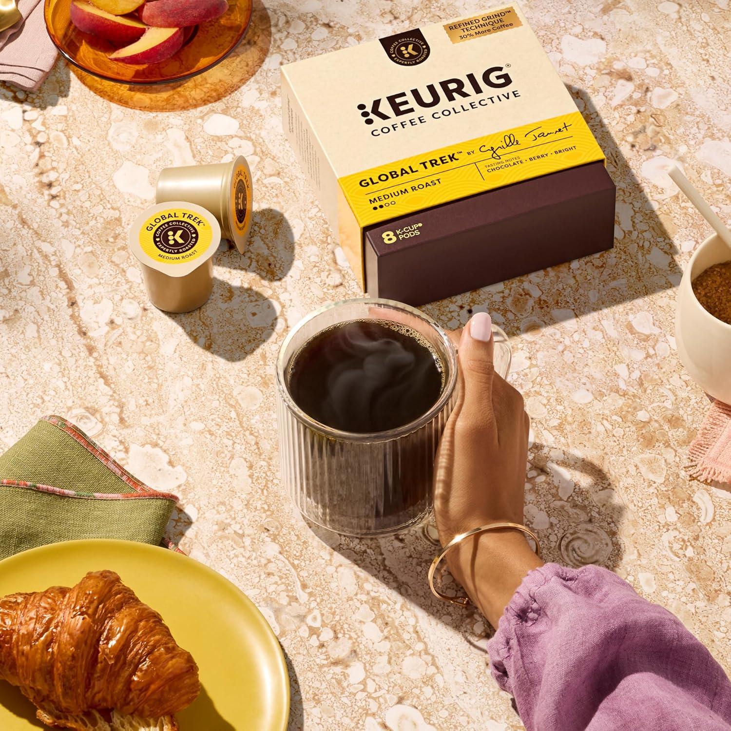 imageKeurig Coffee Collective Global Trek by Cyrille Jannet Medium Roast Coffee Single Serve Keurig KCup Pods 28 CountVariety Pack
