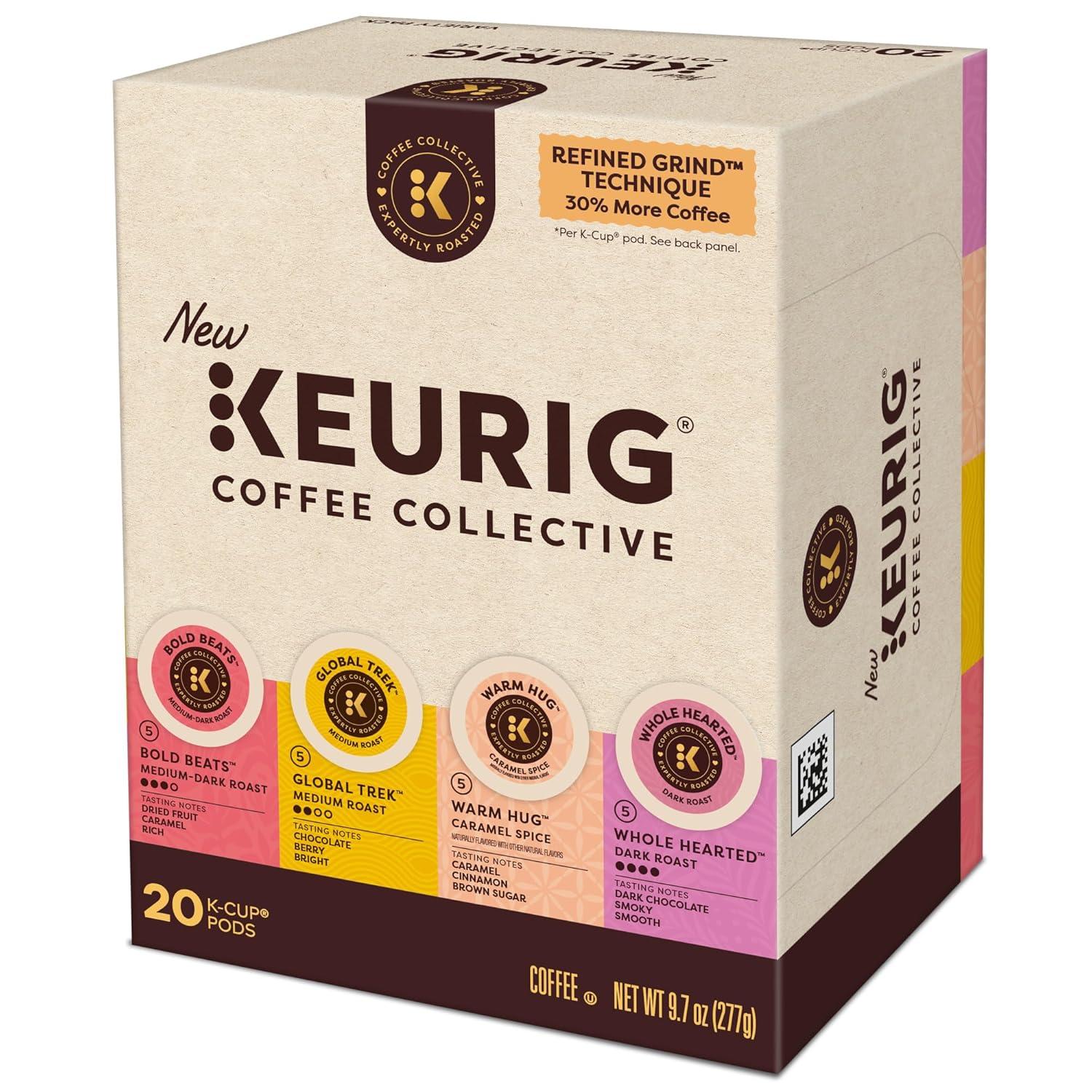 imageKeurig Coffee Collective Global Trek by Cyrille Jannet Medium Roast Coffee Single Serve Keurig KCup Pods 28 CountVariety Pack