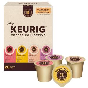 Keurig Coffee Collective, Global Trek by Cyrille Jannet, Medium Roast Coffee, Single Serve Keurig K-Cup Pods, 28 Count(Variety Pack)