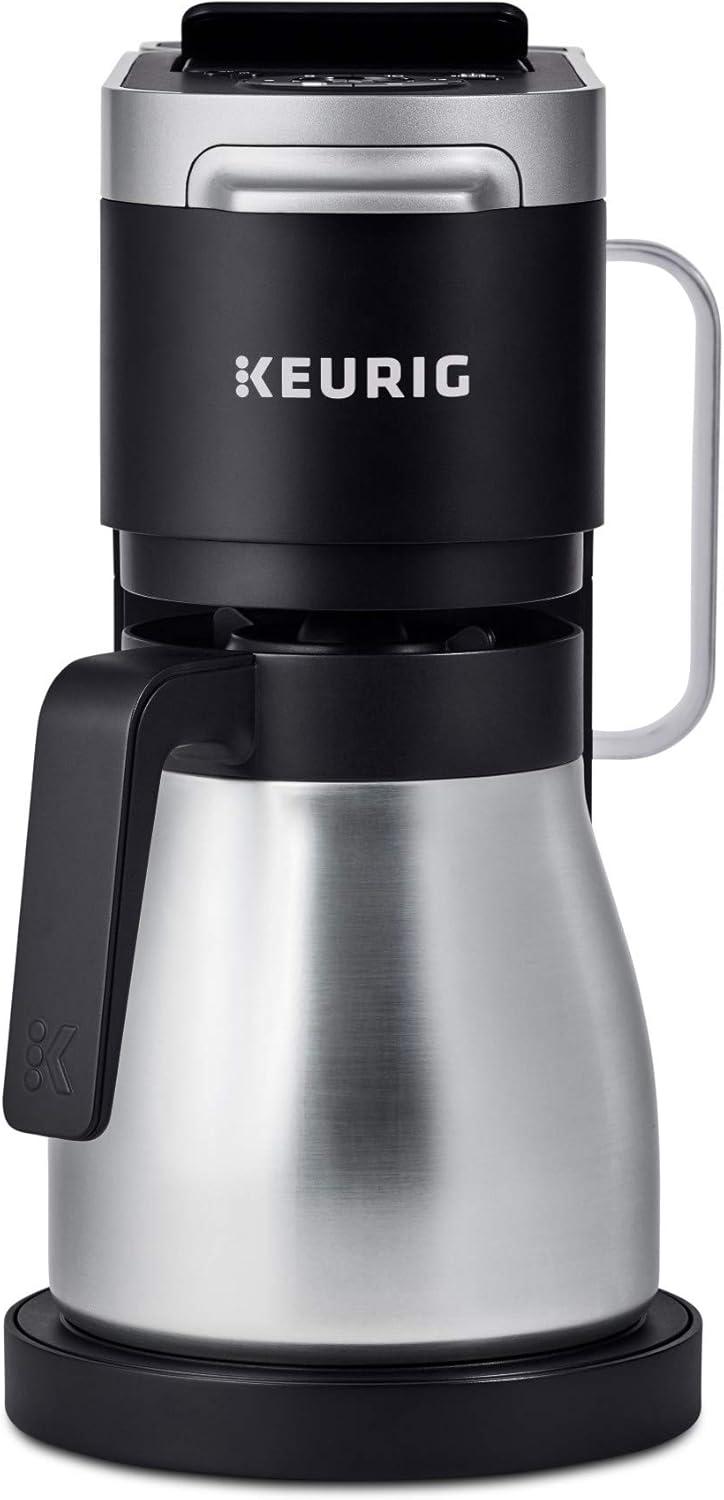 imageKeurig KDuo Plus Thermal Carafe Exclusively Compatible with Keurig KDuo Plus Coffee Maker Replacement Part Only Stainless Steel Finish