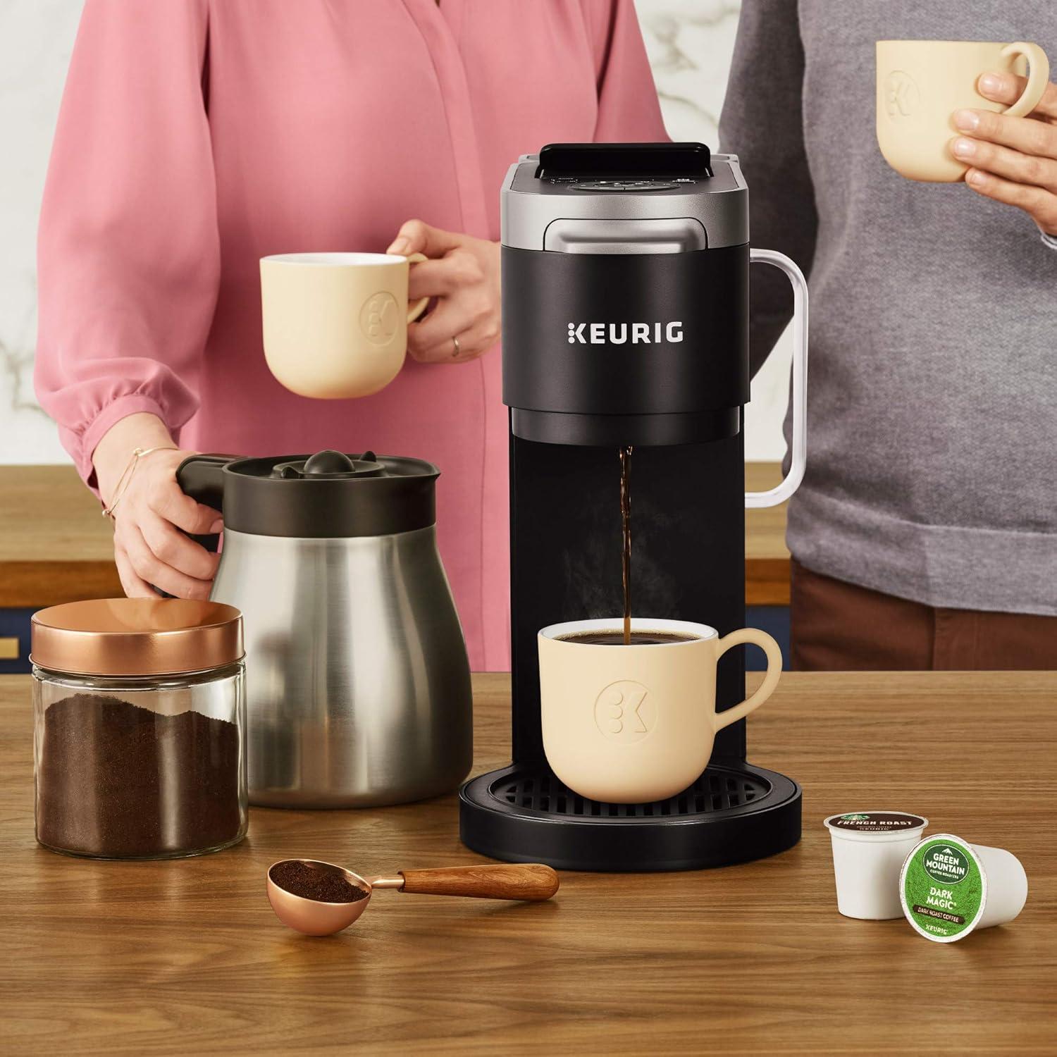 imageKeurig KDuo Plus Thermal Carafe Exclusively Compatible with Keurig KDuo Plus Coffee Maker Replacement Part Only Stainless Steel Finish