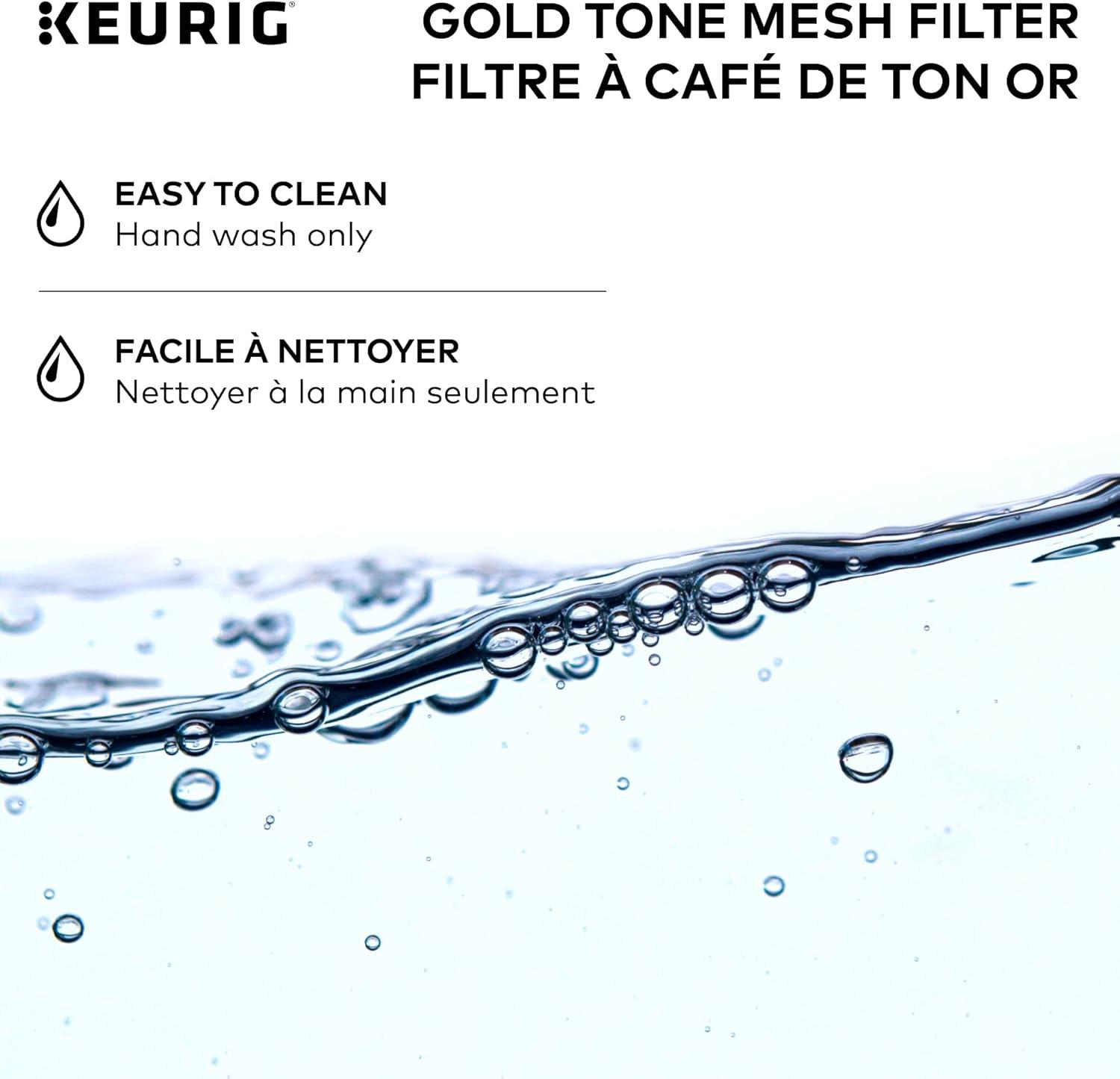 imageKeurig Reusable Mesh Ground Coffee Filter Compatible with KDuo Essentials and KDuo Brewers only EcoFriendly Way to Brew a Carafe Gold Tone MeshEcoFriendly Way to Brew a Carafe