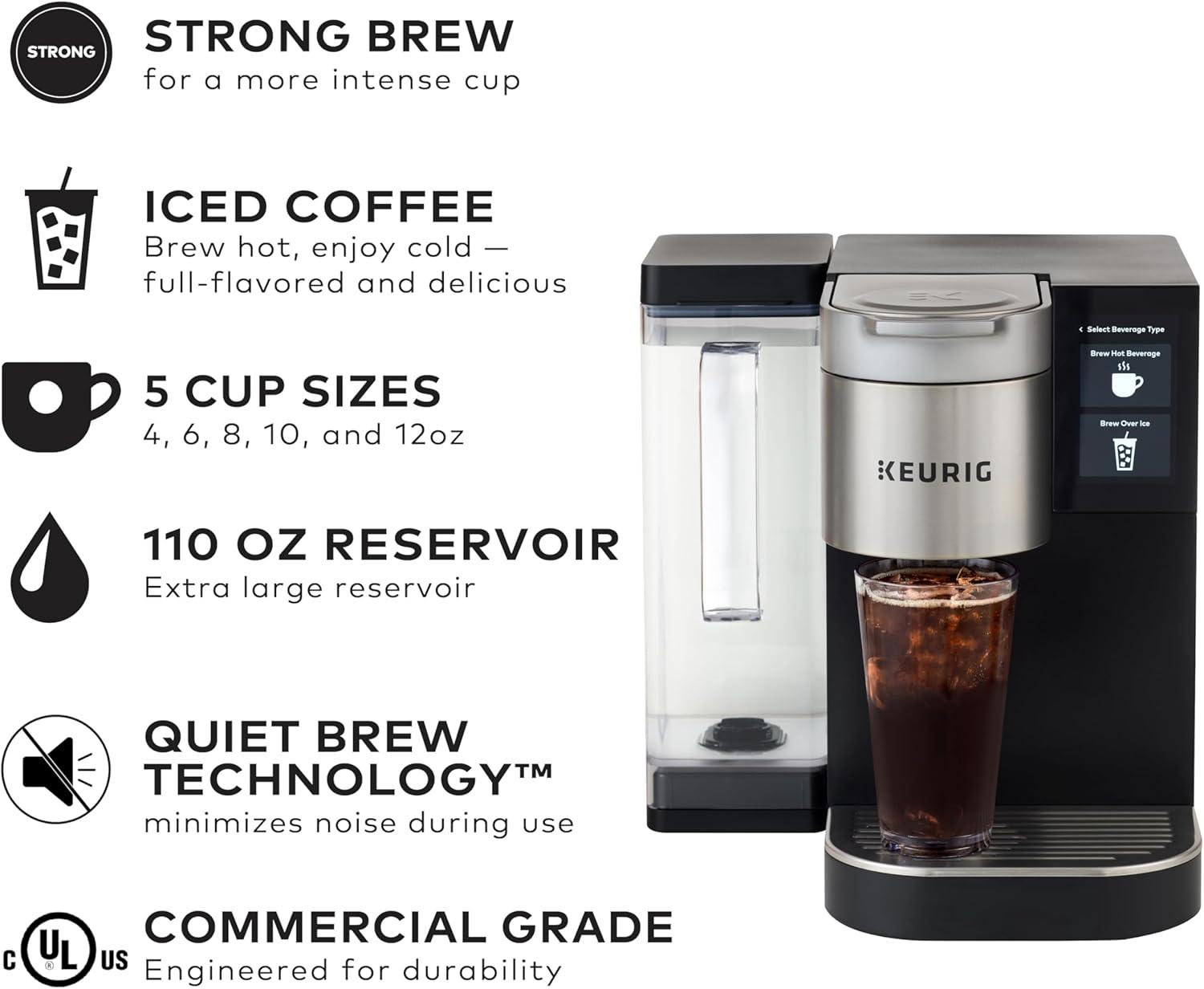 imageKeurig Medium Office Coffee Station Bundle Includes K2550 Single Serve Coffee Maker with 110 oz Water Reservoir 4 Value 48ct KCup Pod Coffee Boxes 192 Servings 1 KCup Pod Merchandiser