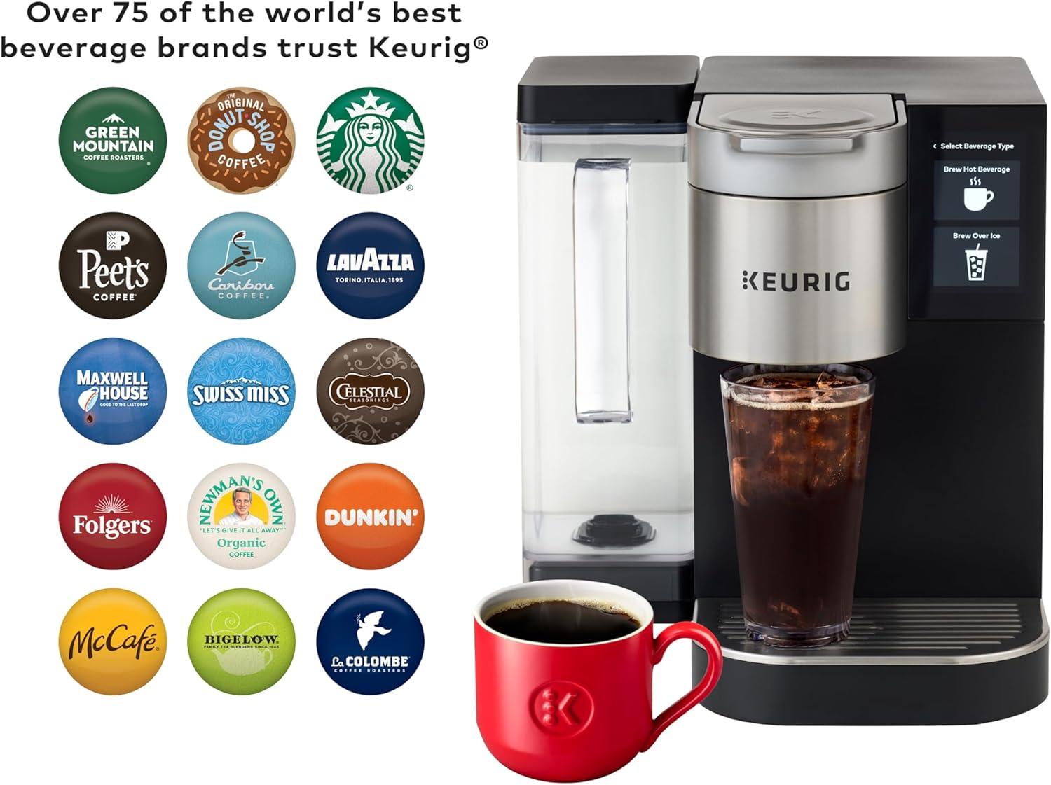 imageKeurig Medium Office Coffee Station Bundle Includes K2550 Single Serve Coffee Maker with 110 oz Water Reservoir 4 Value 48ct KCup Pod Coffee Boxes 192 Servings 1 KCup Pod Merchandiser