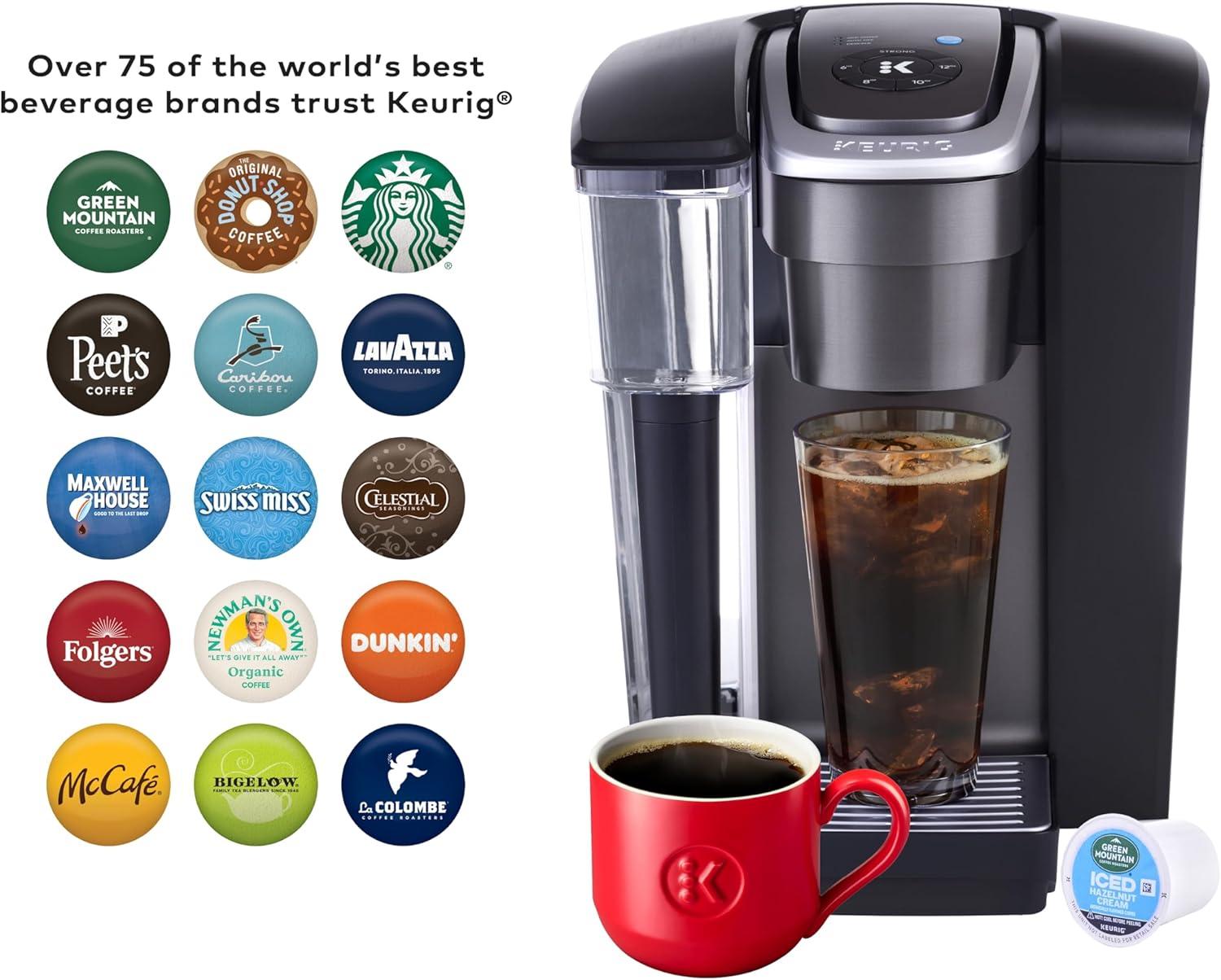 imageKeurig Small Office Coffee Station Bundle Includes K1550 Single Serve Coffee Maker 4 Value 48ct KCup Pod Coffee Boxes 192 Servings 1 KCupPod Merchandiser
