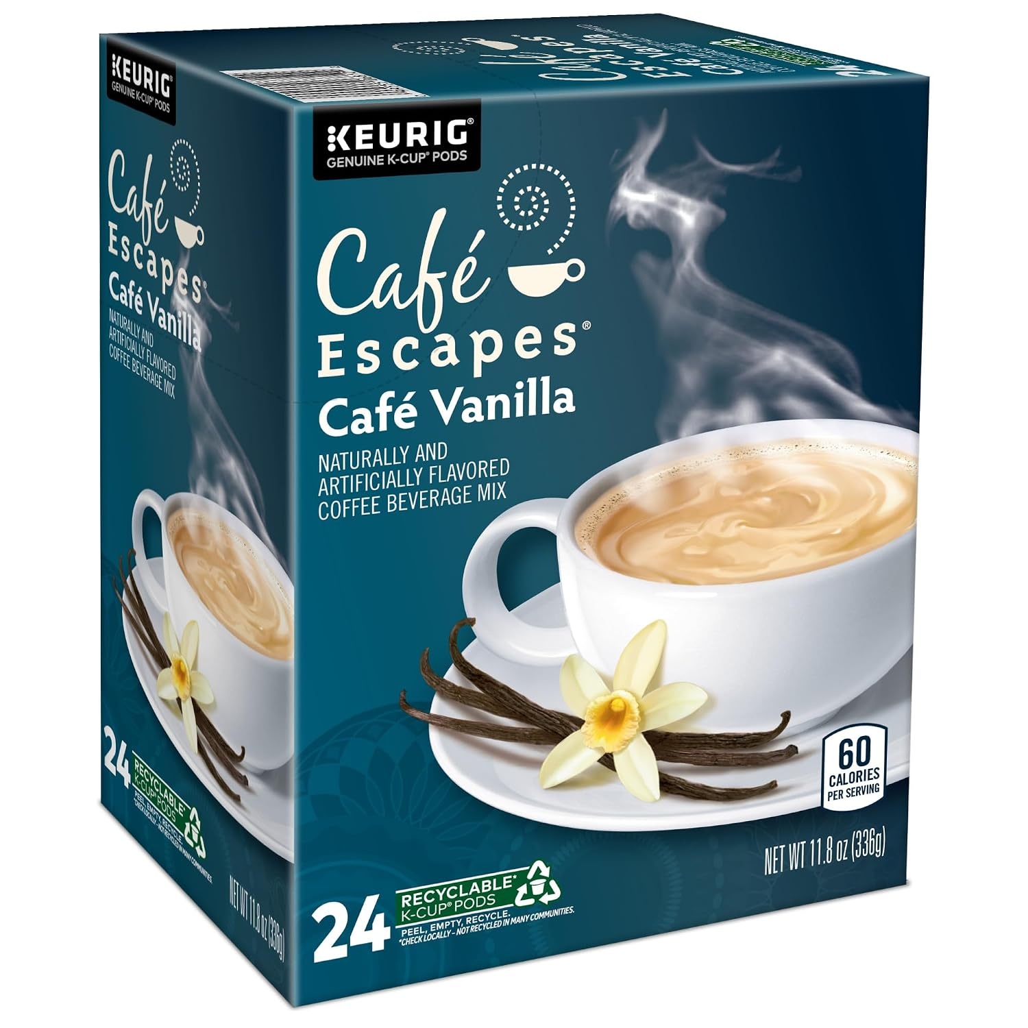 image:imageCafe Escapes Chai Latte Keurig SingleServe KCup Pods 96 CountVanilla
