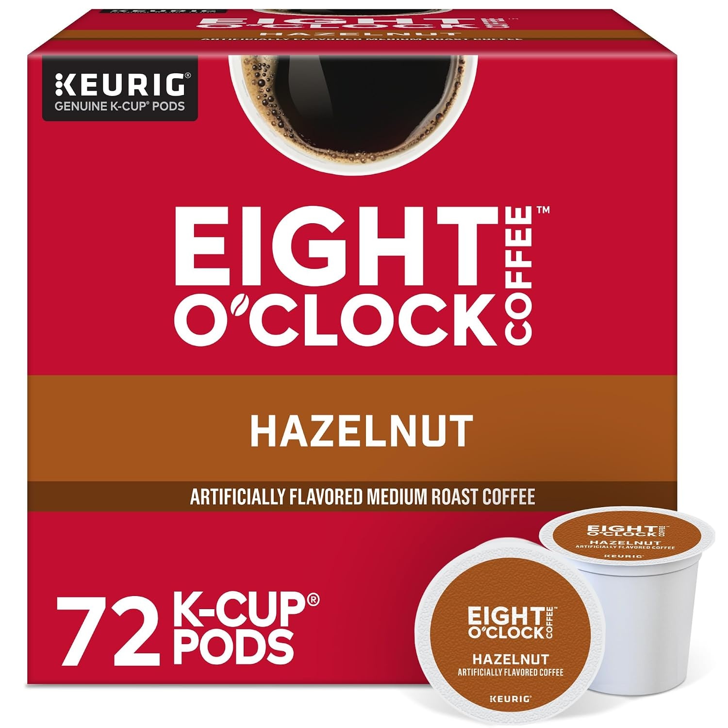 image:imageEight OClock Coffee Colombian Peaks SingleServe Keurig KCup Pods Medium Roast Coffee Pods 96 CountHazelnut