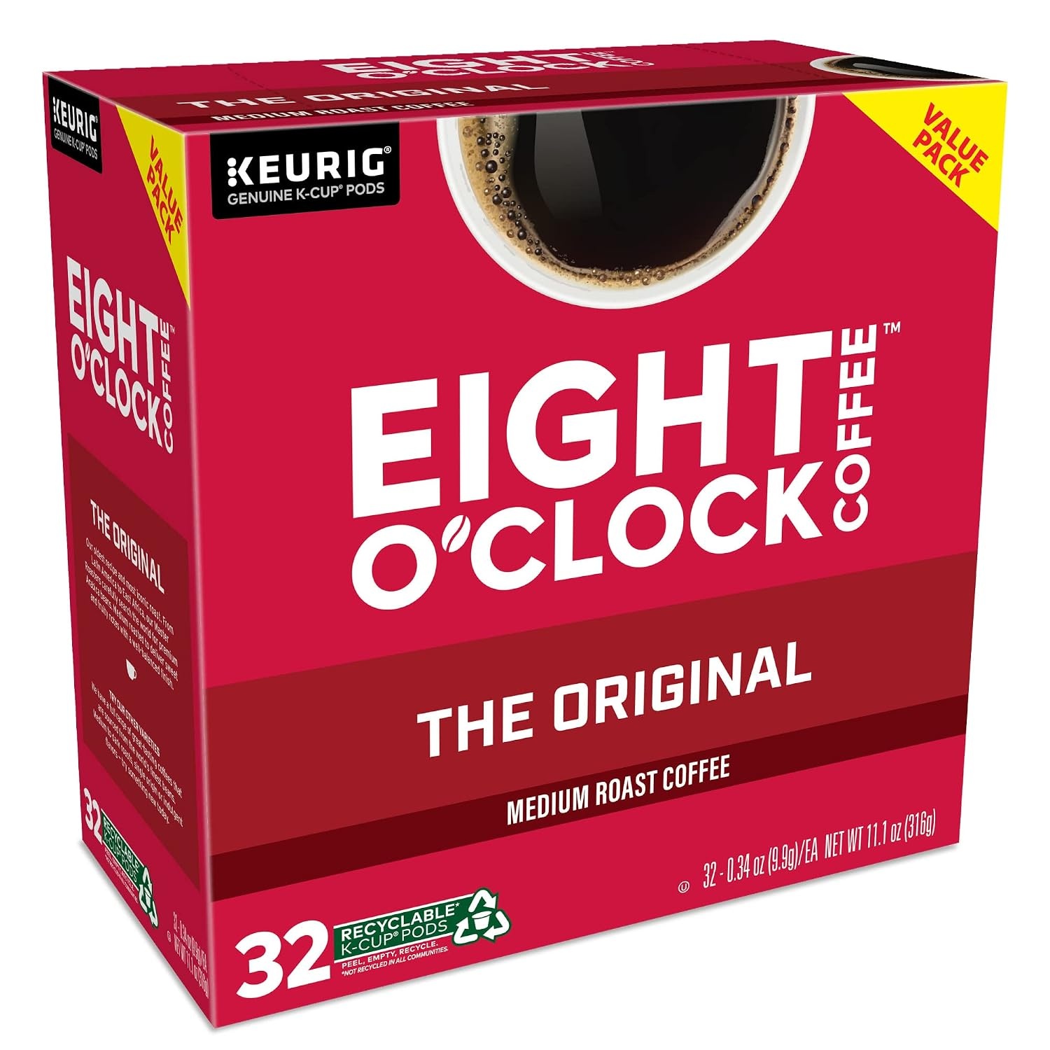 image:imageEight OClock Coffee Colombian Peaks SingleServe Keurig KCup Pods Medium Roast Coffee Pods 96 CountThe Original