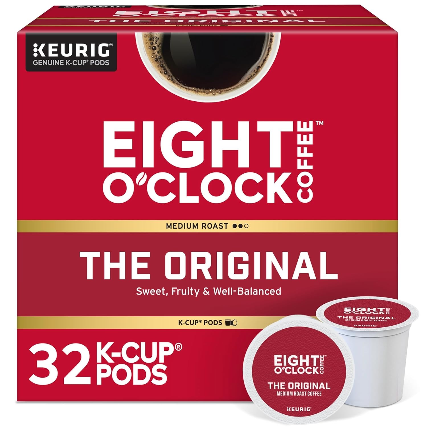 image:imageEight OClock Coffee Colombian Peaks SingleServe Keurig KCup Pods Medium Roast Coffee Pods 96 CountThe Original
