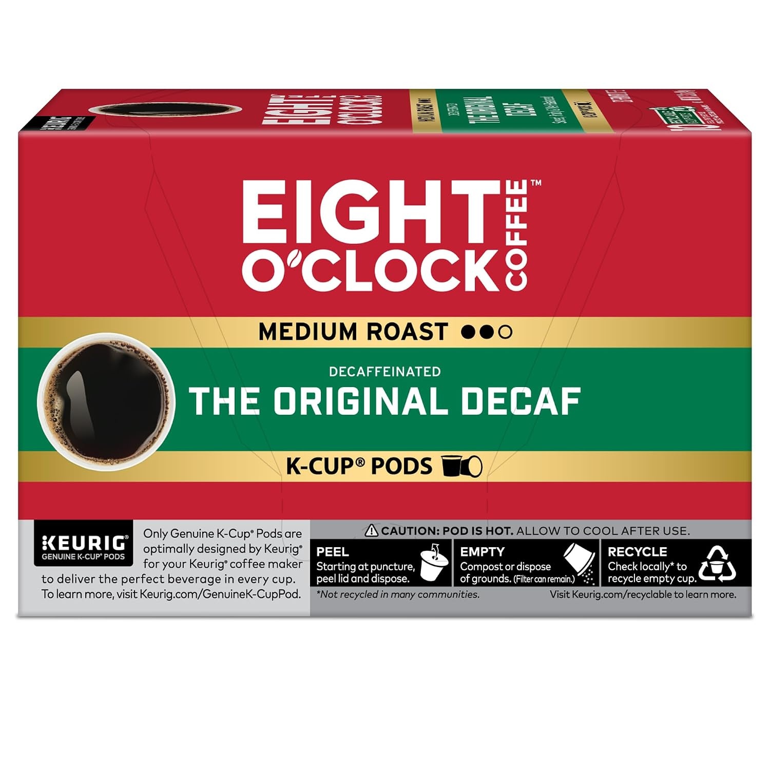 image:imageEight OClock Coffee Colombian Peaks SingleServe Keurig KCup Pods Medium Roast Coffee Pods 96 CountThe Original