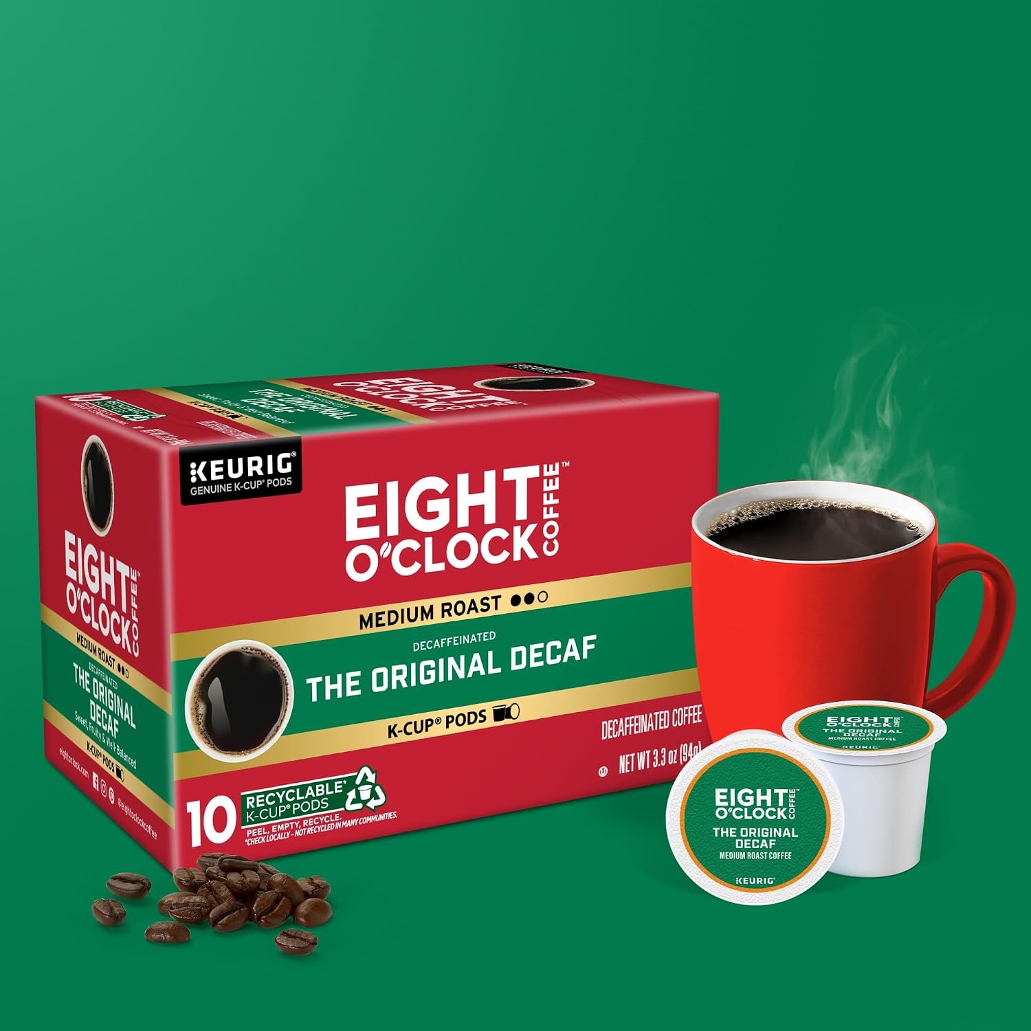 image:imageEight OClock Coffee Colombian Peaks SingleServe Keurig KCup Pods Medium Roast Coffee Pods 96 CountThe Original