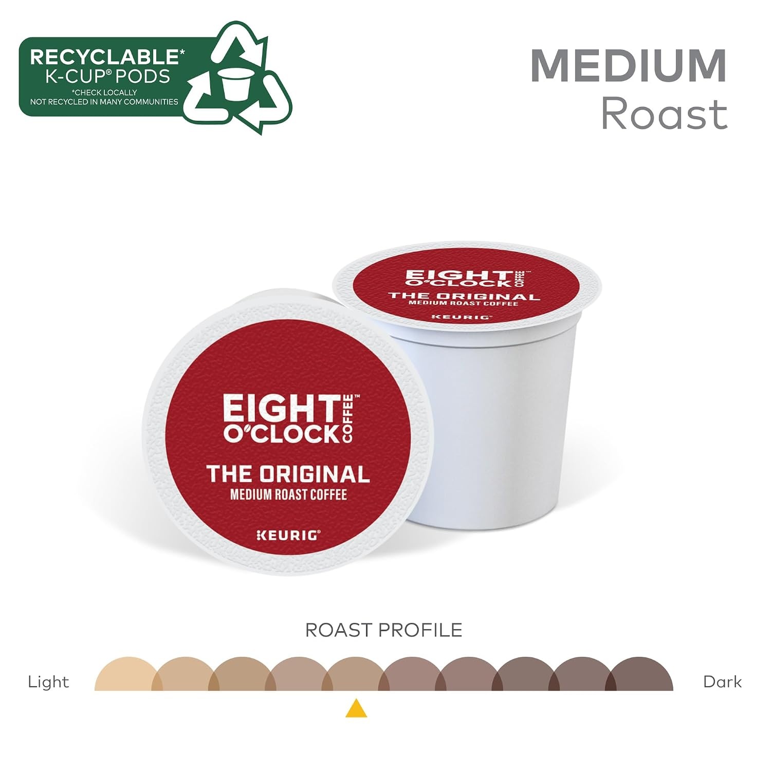 image:imageEight OClock Coffee Colombian Peaks SingleServe Keurig KCup Pods Medium Roast Coffee Pods 96 CountThe Original