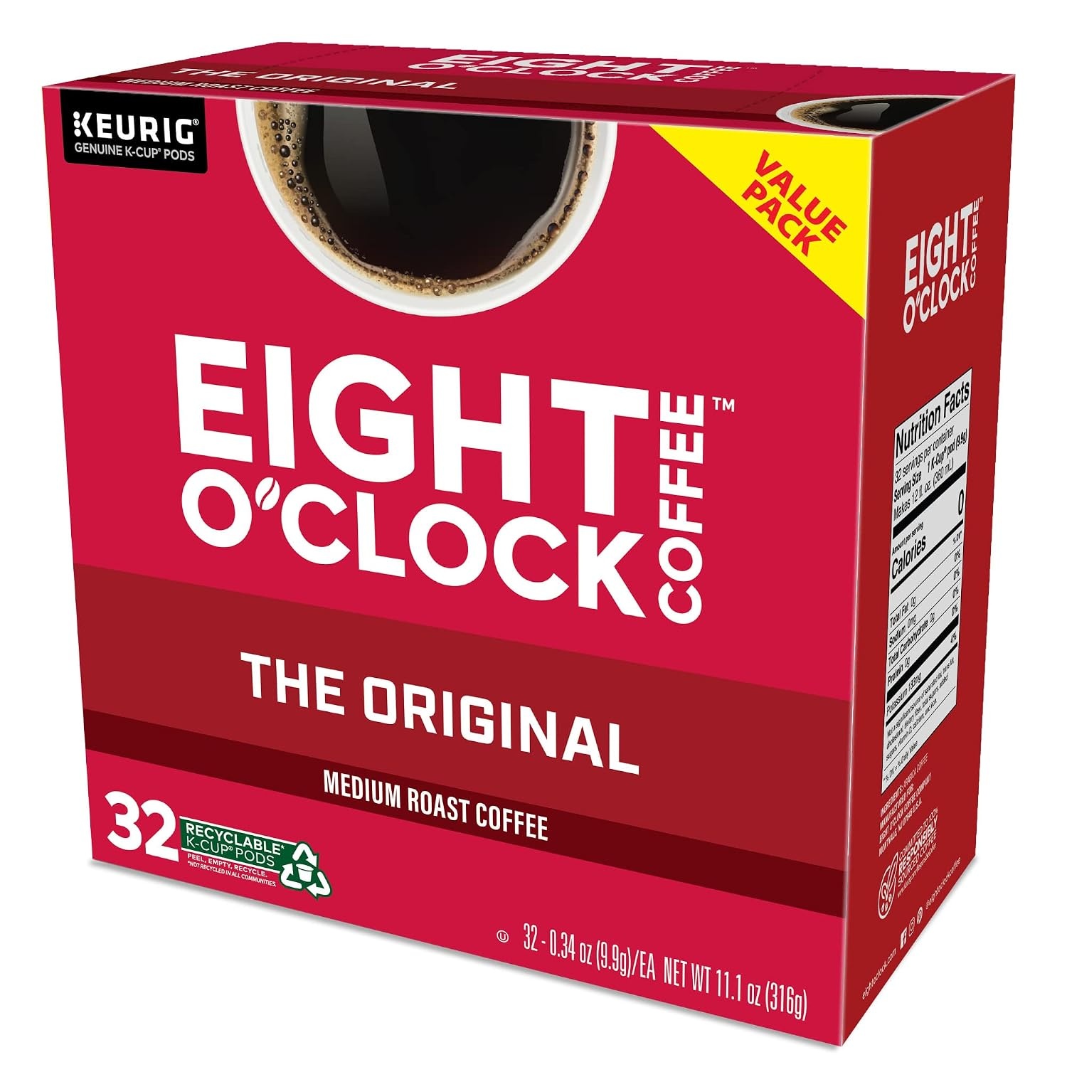 image:imageEight OClock Coffee Colombian Peaks SingleServe Keurig KCup Pods Medium Roast Coffee Pods 96 CountThe Original