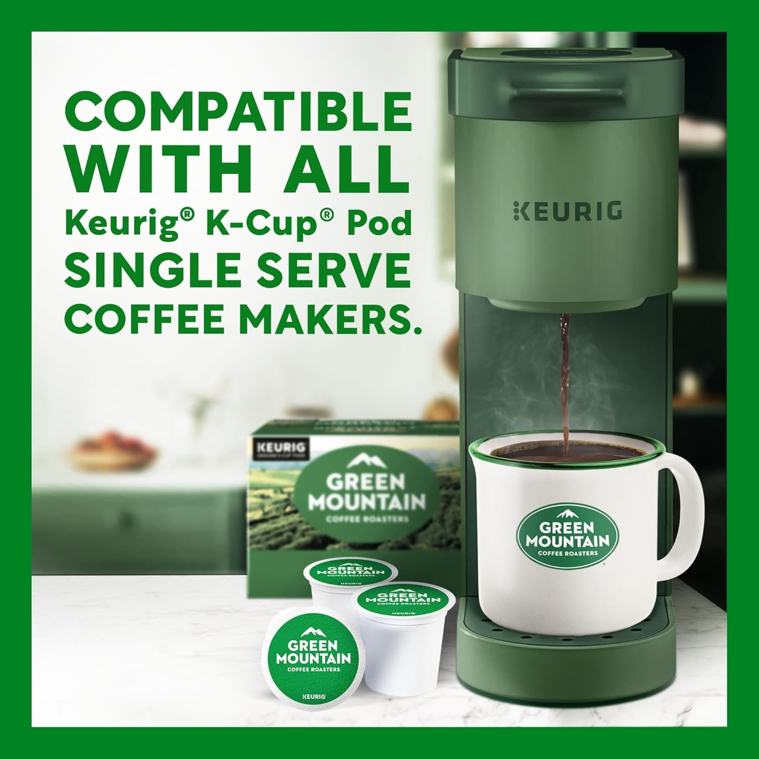 image:imageGreen Mountain Coffee Roasters Caramel Vanilla Cream Coffee Keurig SingleServe KCup pods Light Roast 96 CountCaramel Vanilla Cream