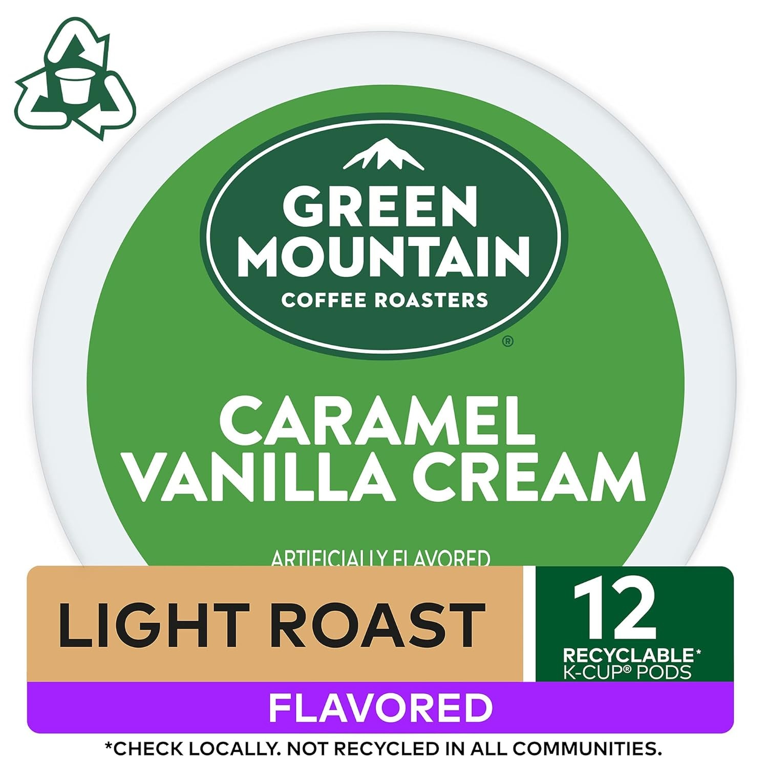 image:imageGreen Mountain Coffee Roasters Caramel Vanilla Cream Coffee Keurig SingleServe KCup pods Light Roast 96 CountCaramel Vanilla Cream