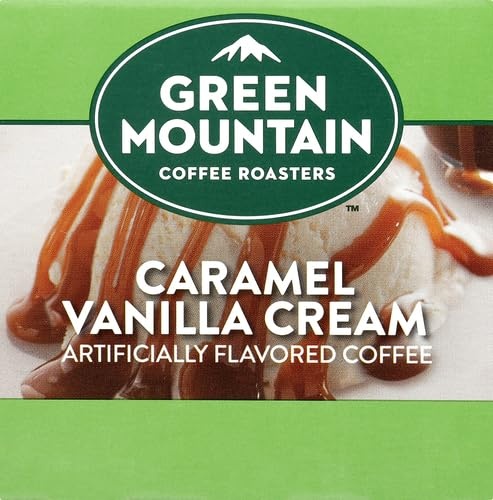 image:imageGreen Mountain Coffee Roasters Caramel Vanilla Cream Coffee Keurig SingleServe KCup pods Light Roast 96 CountCaramel Vanilla Cream
