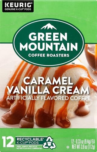 image:imageGreen Mountain Coffee Roasters Caramel Vanilla Cream Coffee Keurig SingleServe KCup pods Light Roast 96 CountCaramel Vanilla Cream