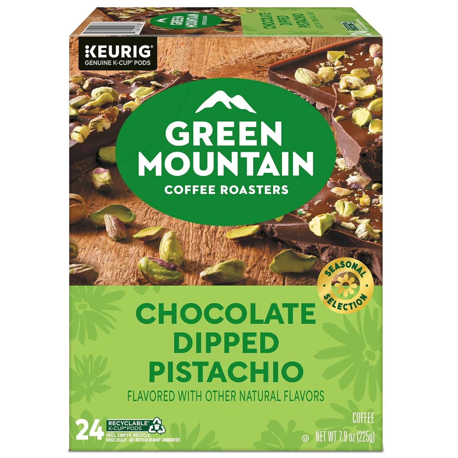 image:imageGreen Mountain Coffee Roasters Caramel Vanilla Cream Coffee Keurig SingleServe KCup pods Light Roast 96 CountChocolate Dipped Pistachio