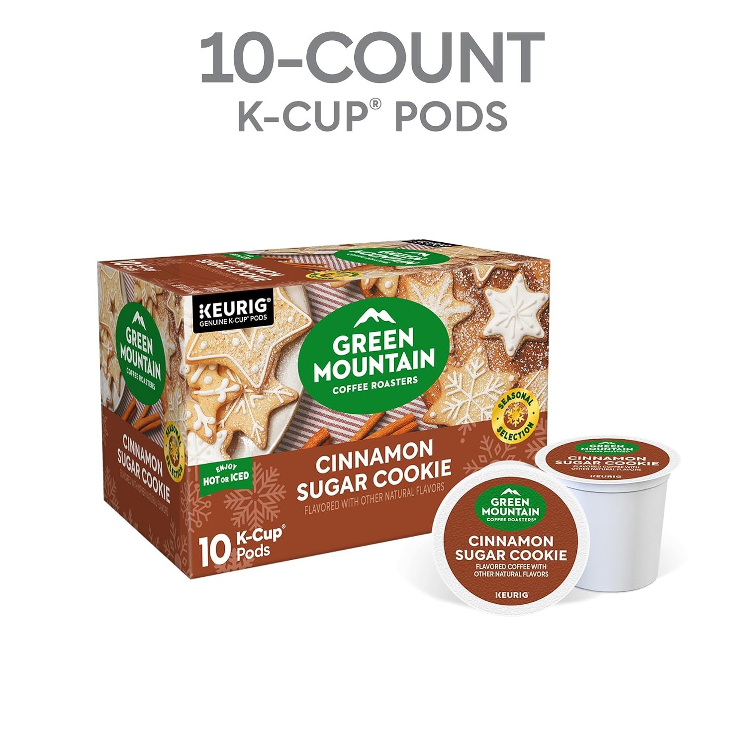 image:imageGreen Mountain Coffee Roasters Caramel Vanilla Cream Coffee Keurig SingleServe KCup pods Light Roast 96 CountCinnamon Sugar Cookie