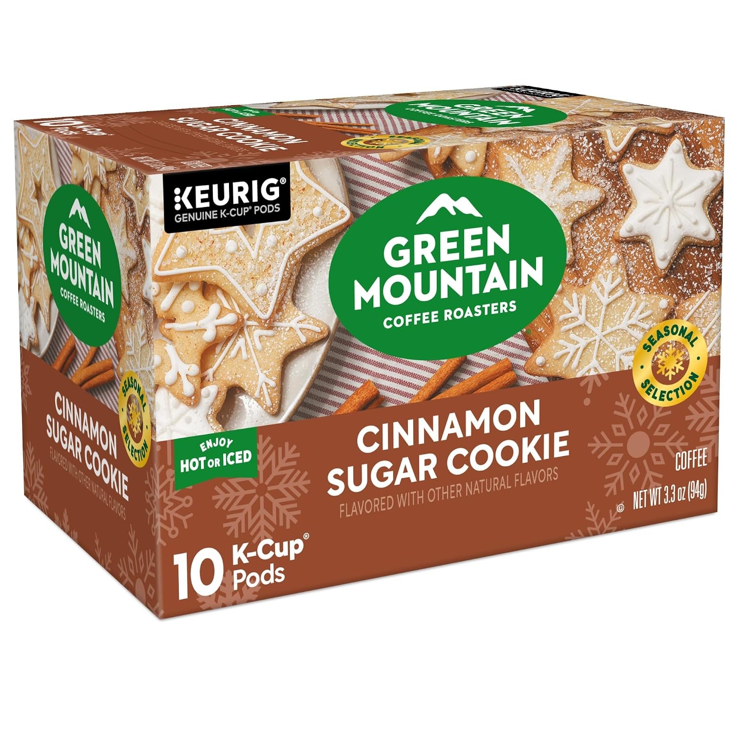 image:imageGreen Mountain Coffee Roasters Caramel Vanilla Cream Coffee Keurig SingleServe KCup pods Light Roast 96 CountCinnamon Sugar Cookie