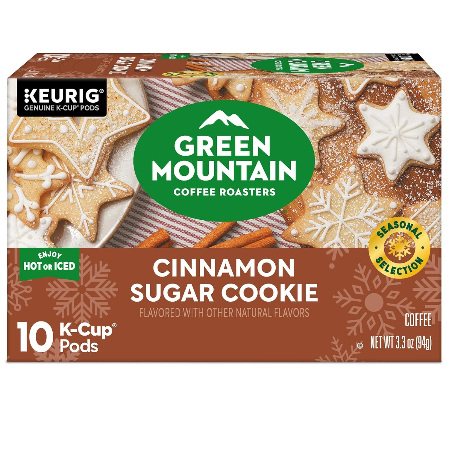 image:imageGreen Mountain Coffee Roasters Caramel Vanilla Cream Coffee Keurig SingleServe KCup pods Light Roast 96 CountCinnamon Sugar Cookie