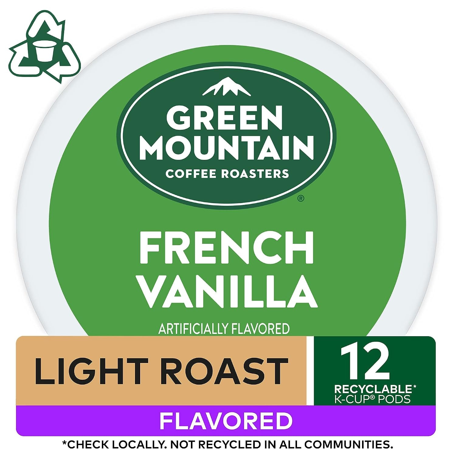 image:imageGreen Mountain Coffee Roasters Caramel Vanilla Cream Coffee Keurig SingleServe KCup pods Light Roast 96 CountFrench Vanilla