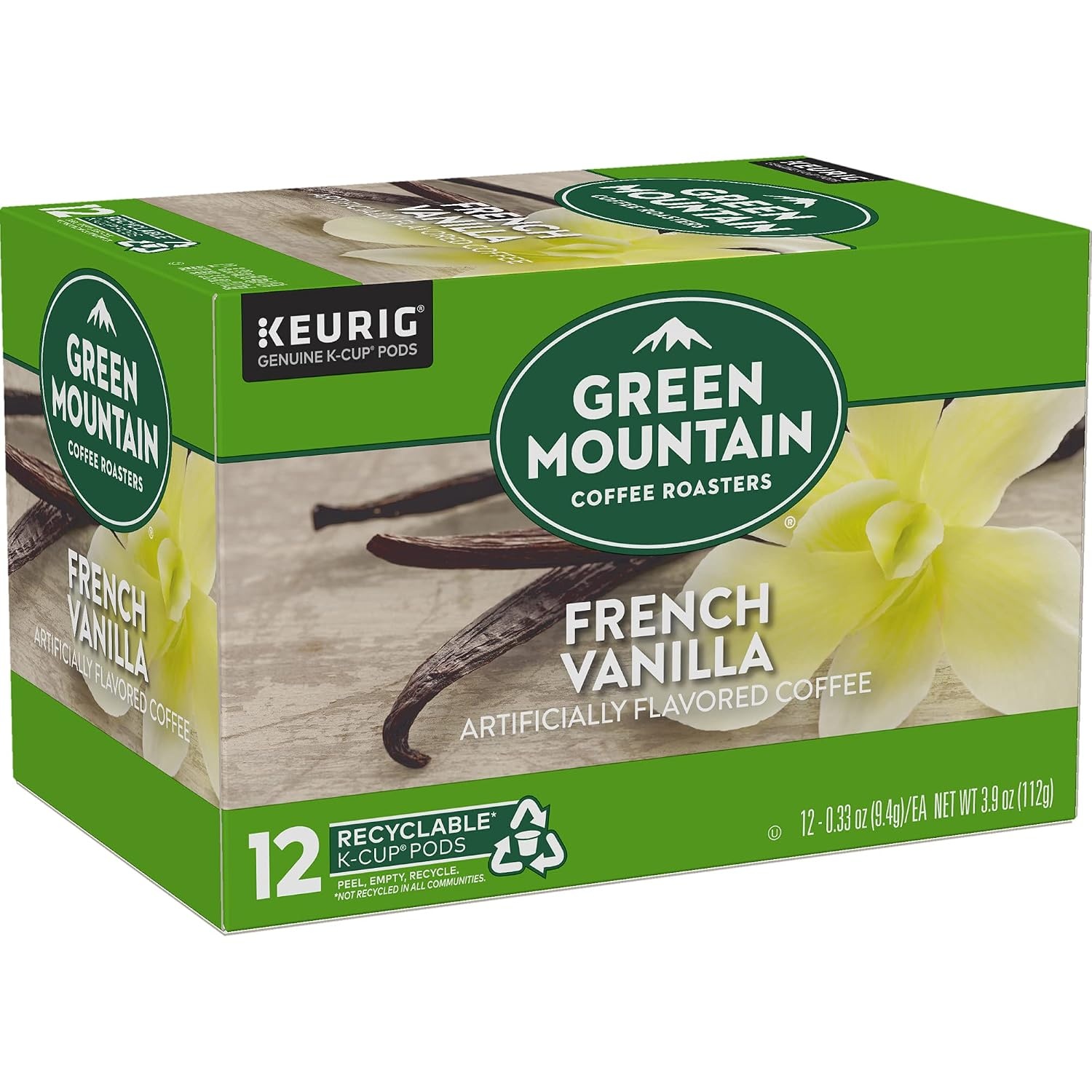 image:imageGreen Mountain Coffee Roasters Caramel Vanilla Cream Coffee Keurig SingleServe KCup pods Light Roast 96 CountFrench Vanilla
