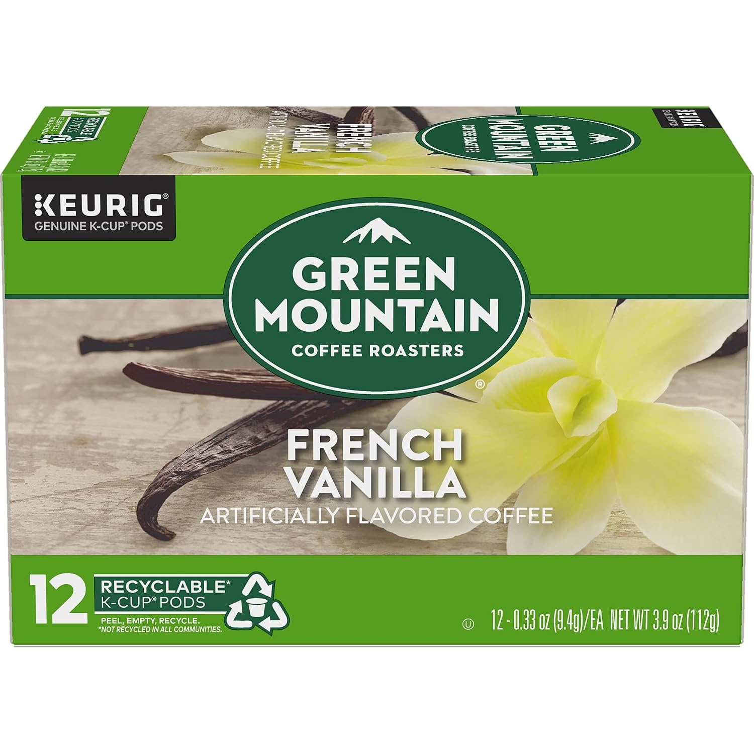 image:imageGreen Mountain Coffee Roasters Caramel Vanilla Cream Coffee Keurig SingleServe KCup pods Light Roast 96 CountFrench Vanilla