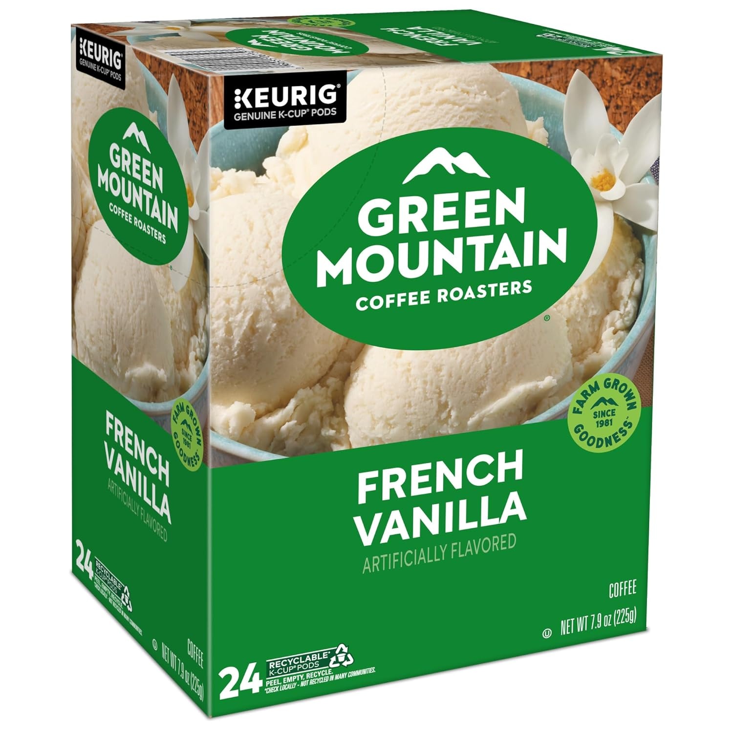 image:imageGreen Mountain Coffee Roasters Caramel Vanilla Cream Coffee Keurig SingleServe KCup pods Light Roast 96 CountFrench Vanilla