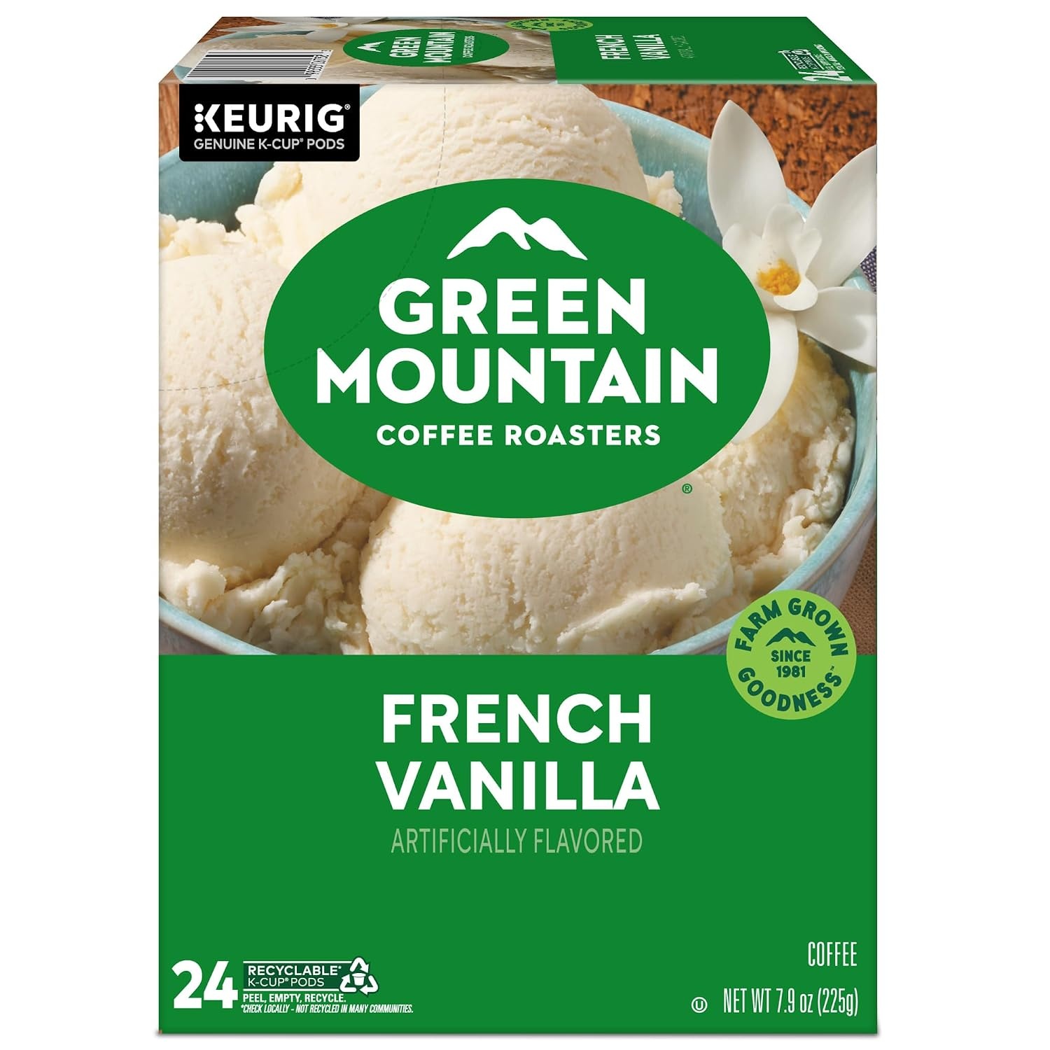 image:imageGreen Mountain Coffee Roasters Caramel Vanilla Cream Coffee Keurig SingleServe KCup pods Light Roast 96 CountFrench Vanilla