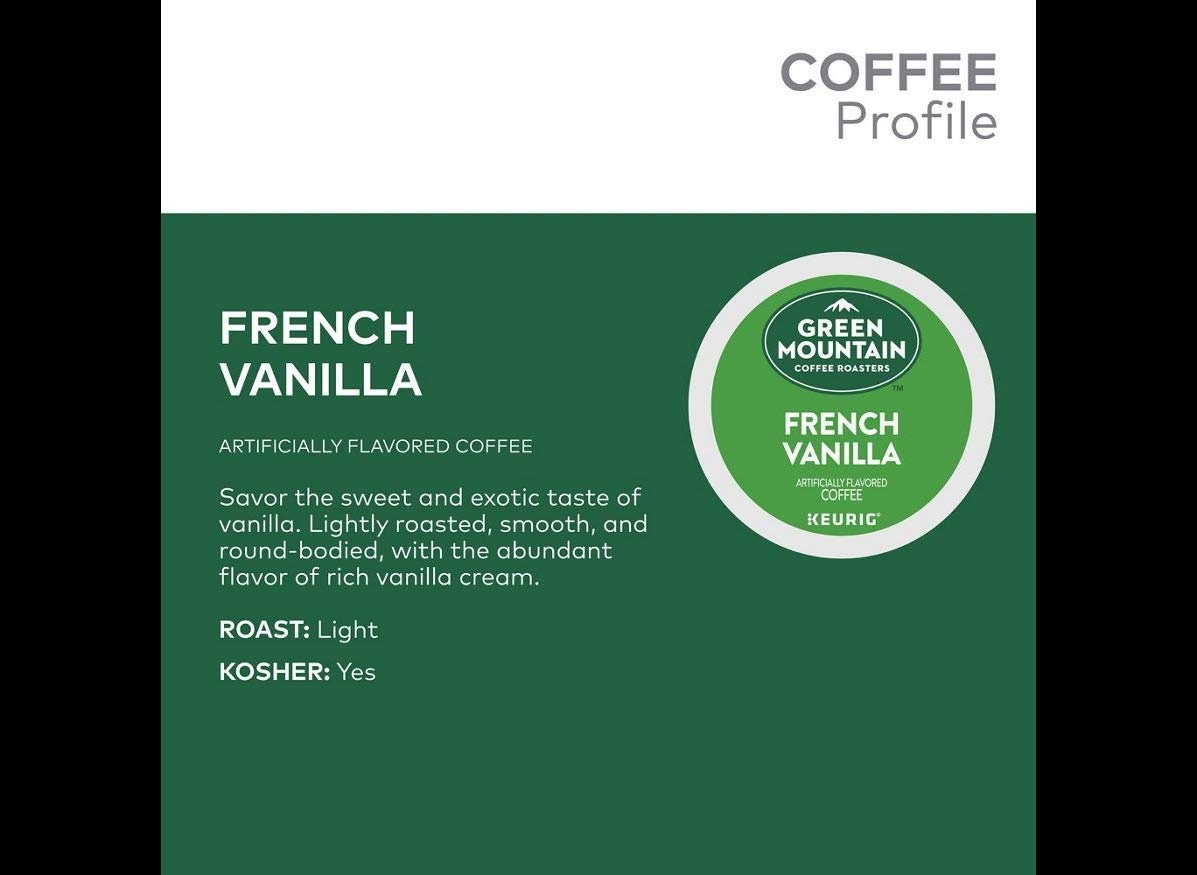 image:imageGreen Mountain Coffee Roasters Caramel Vanilla Cream Coffee Keurig SingleServe KCup pods Light Roast 96 CountFrench Vanilla