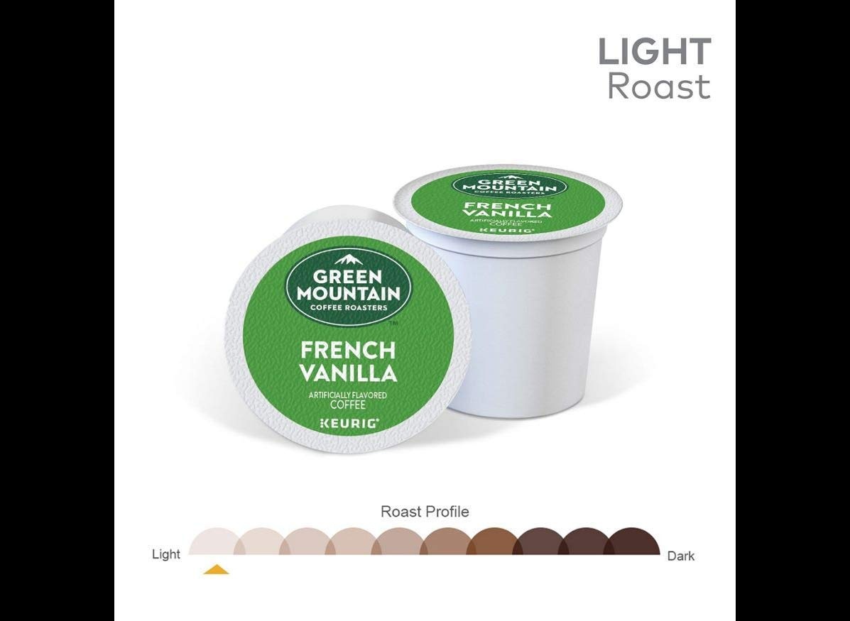 image:imageGreen Mountain Coffee Roasters Caramel Vanilla Cream Coffee Keurig SingleServe KCup pods Light Roast 96 CountFrench Vanilla