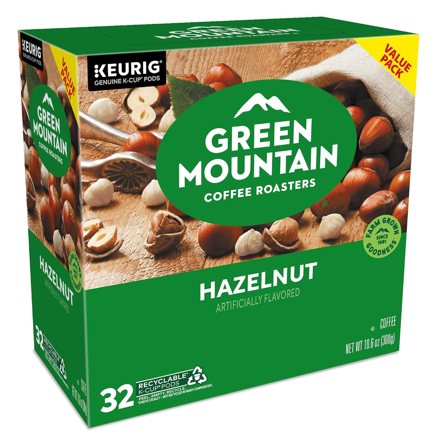 image:imageGreen Mountain Coffee Roasters Caramel Vanilla Cream Coffee Keurig SingleServe KCup pods Light Roast 96 CountHazelnut