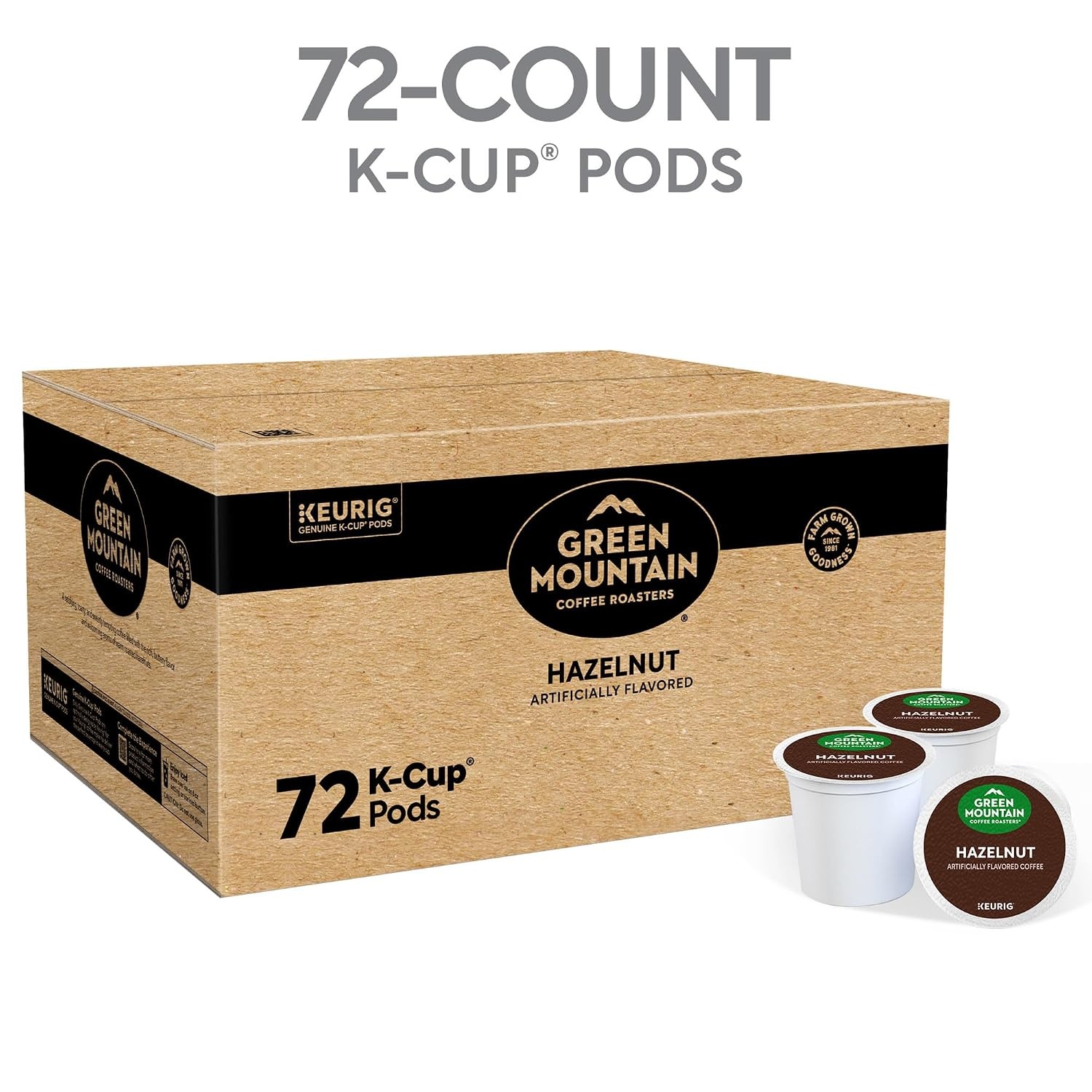 image:imageGreen Mountain Coffee Roasters Caramel Vanilla Cream Coffee Keurig SingleServe KCup pods Light Roast 96 CountHazelnut