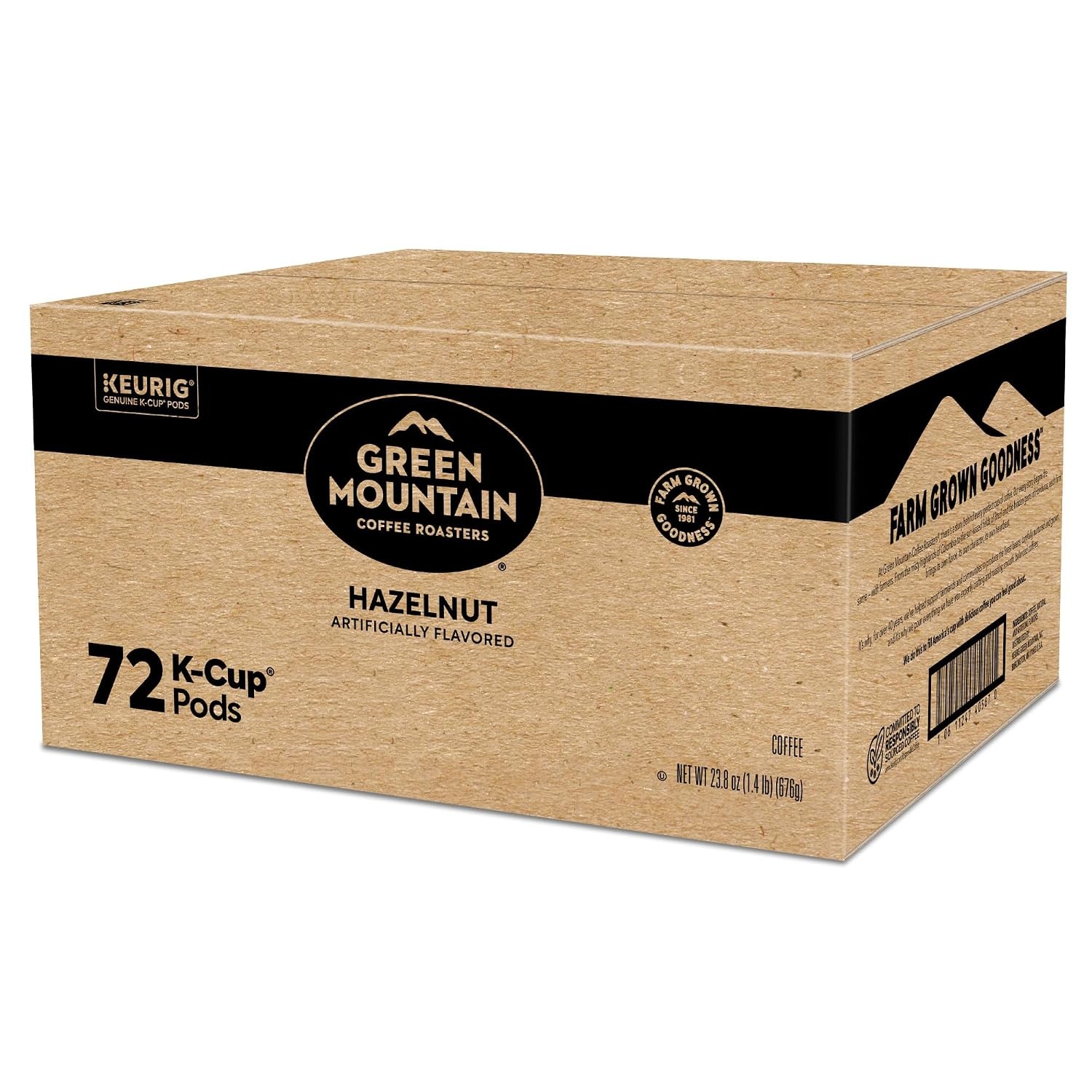 image:imageGreen Mountain Coffee Roasters Caramel Vanilla Cream Coffee Keurig SingleServe KCup pods Light Roast 96 CountHazelnut
