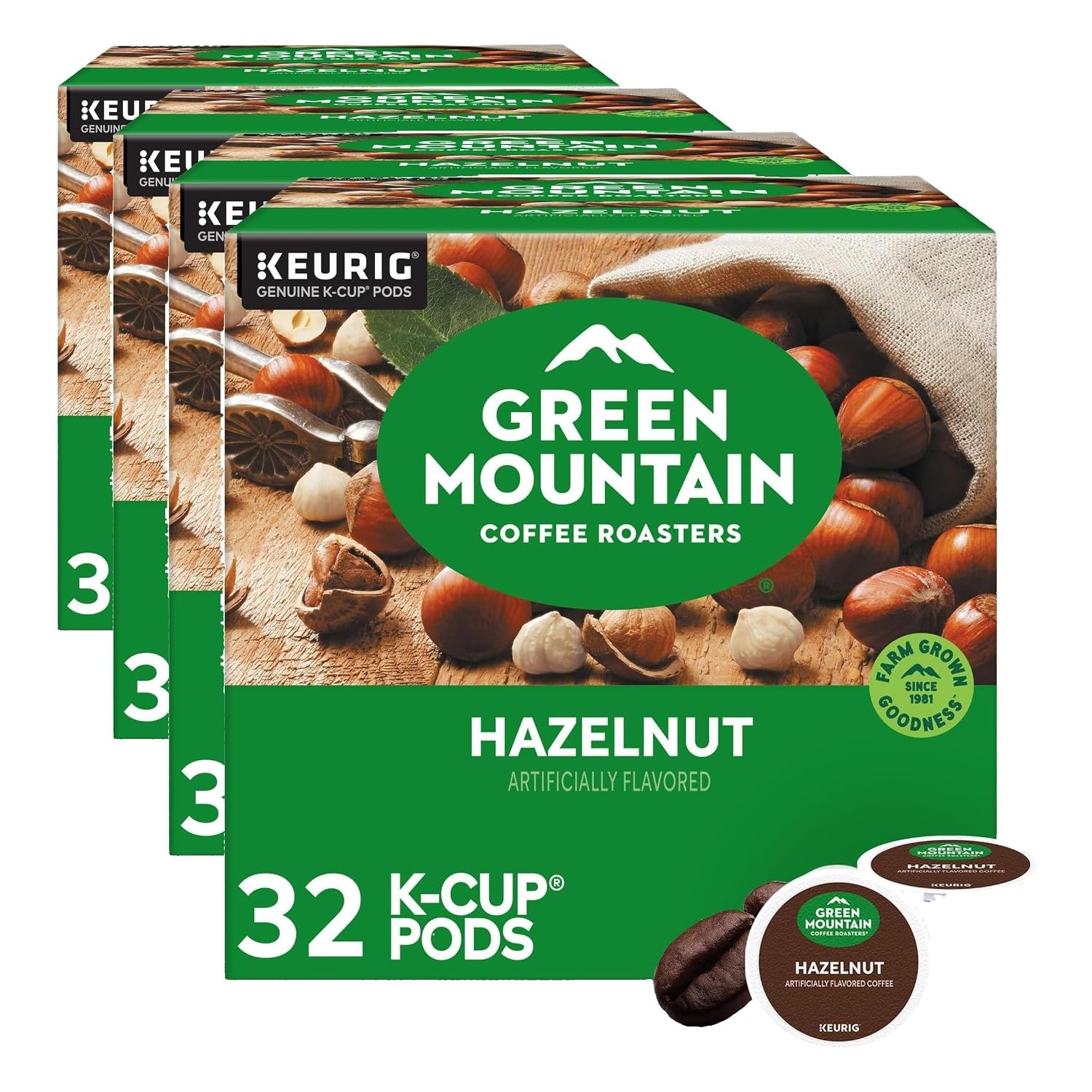 image:imageGreen Mountain Coffee Roasters Caramel Vanilla Cream Coffee Keurig SingleServe KCup pods Light Roast 96 CountHazelnut
