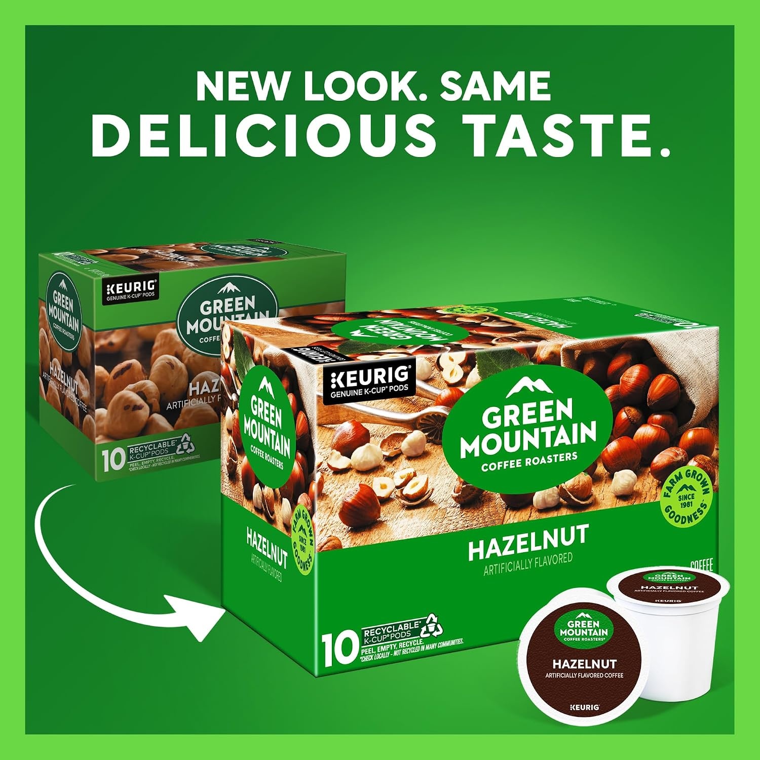 image:imageGreen Mountain Coffee Roasters Caramel Vanilla Cream Coffee Keurig SingleServe KCup pods Light Roast 96 CountHazelnut