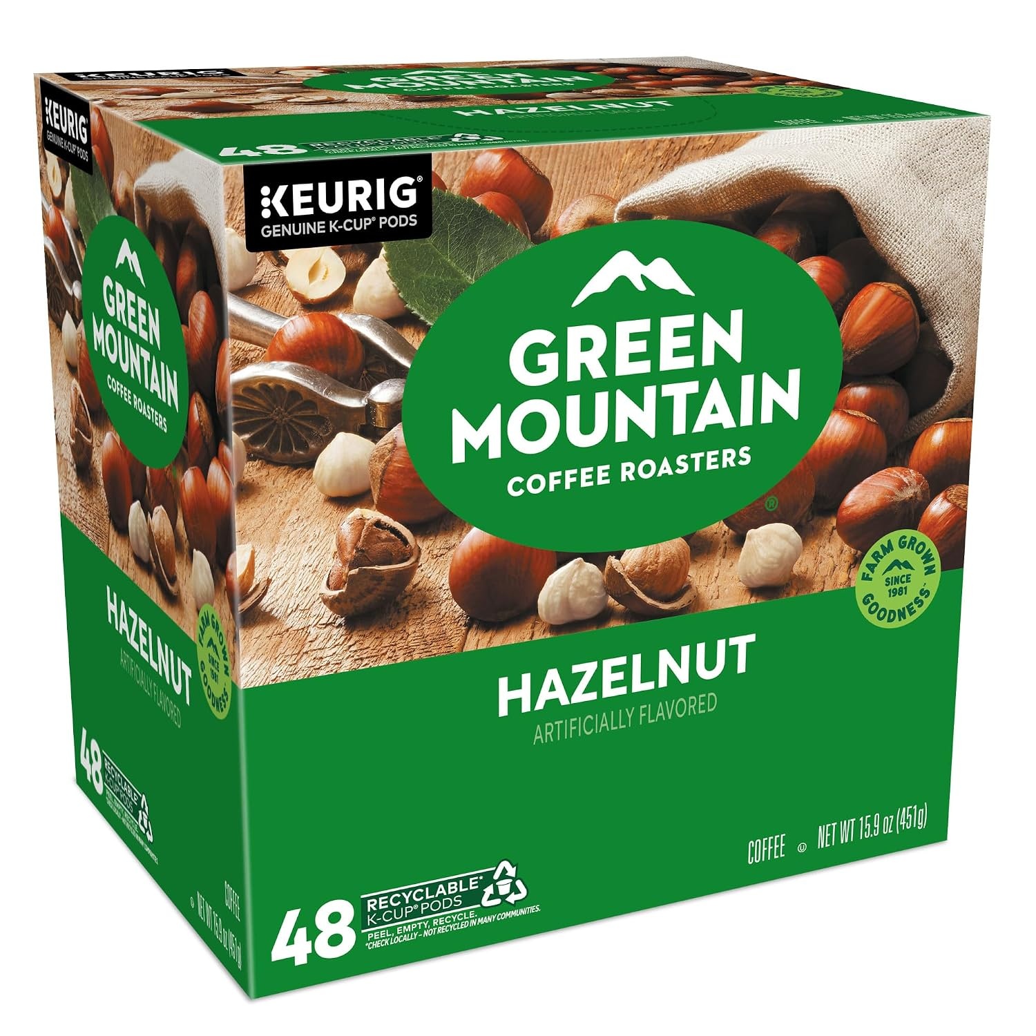 image:imageGreen Mountain Coffee Roasters Caramel Vanilla Cream Coffee Keurig SingleServe KCup pods Light Roast 96 CountHazelnut