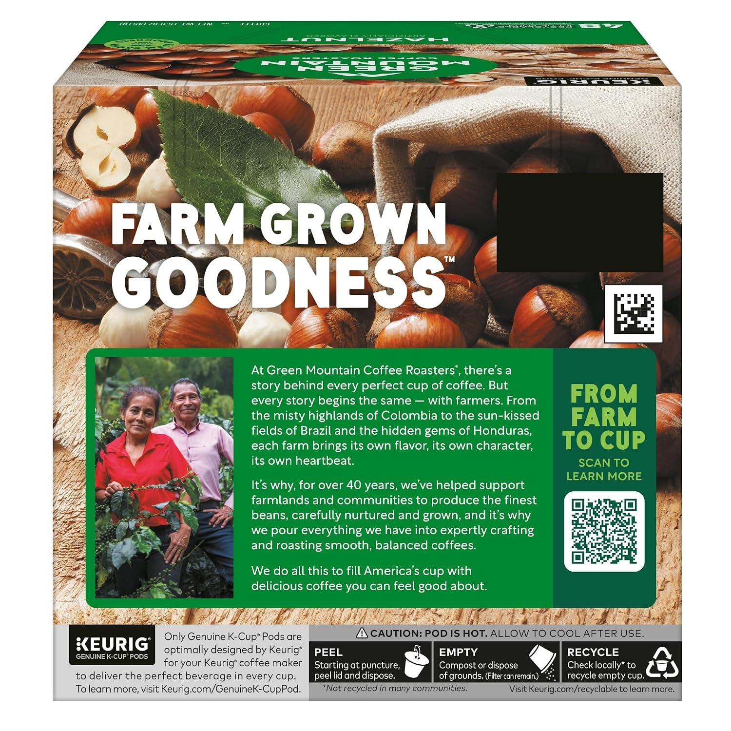 image:imageGreen Mountain Coffee Roasters Caramel Vanilla Cream Coffee Keurig SingleServe KCup pods Light Roast 96 CountHazelnut