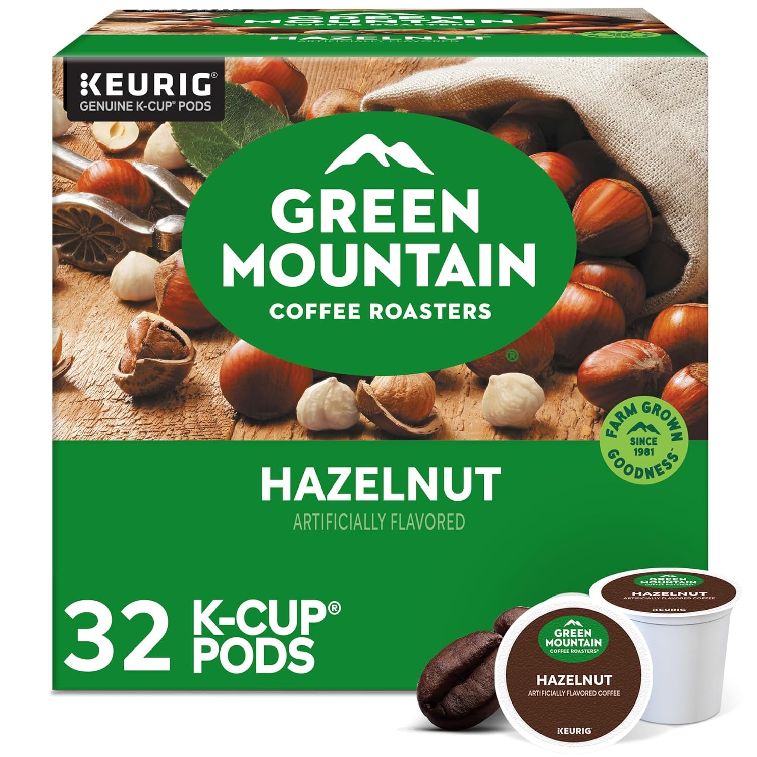 image:imageGreen Mountain Coffee Roasters Caramel Vanilla Cream Coffee Keurig SingleServe KCup pods Light Roast 96 CountHazelnut