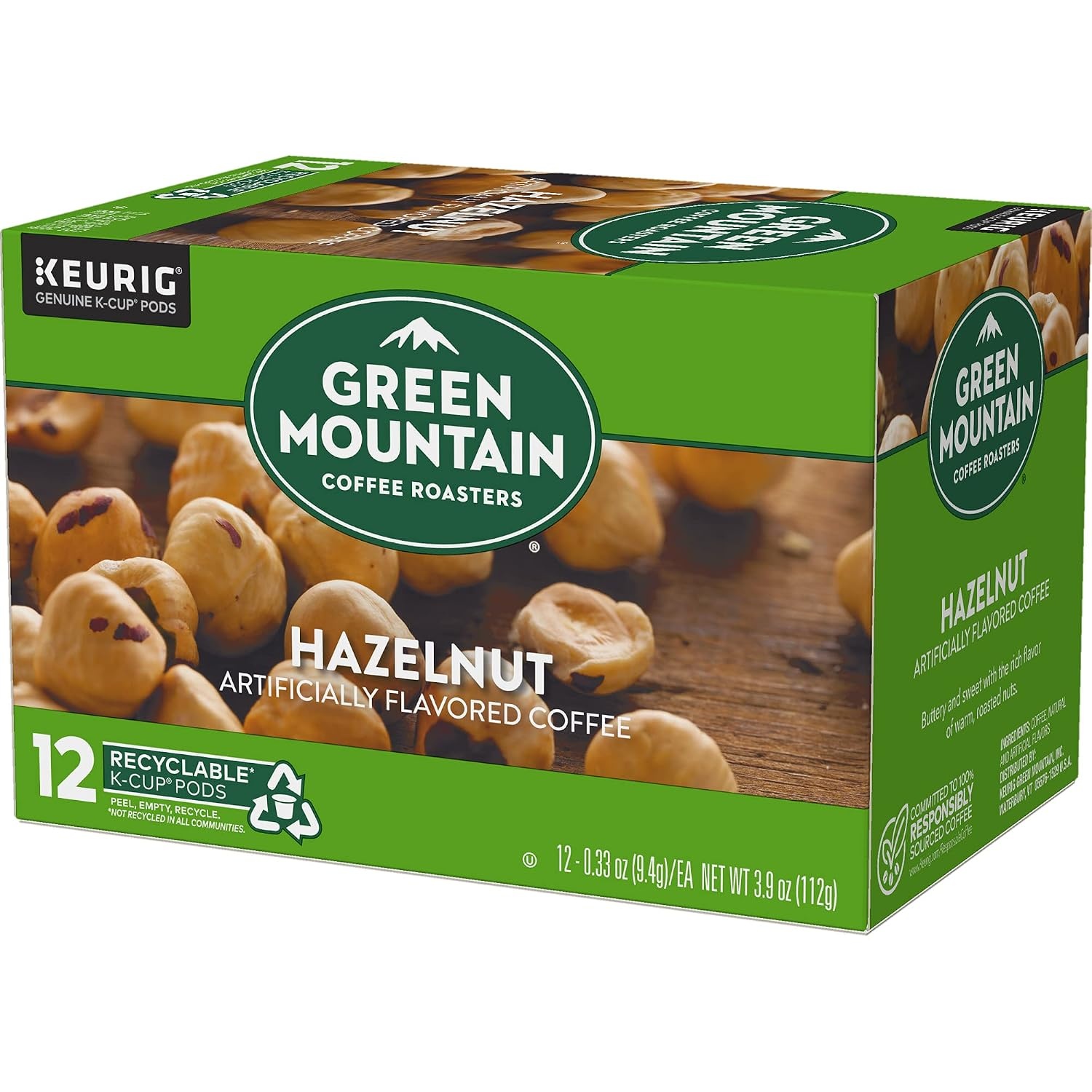 image:imageGreen Mountain Coffee Roasters Caramel Vanilla Cream Coffee Keurig SingleServe KCup pods Light Roast 96 CountHazelnut