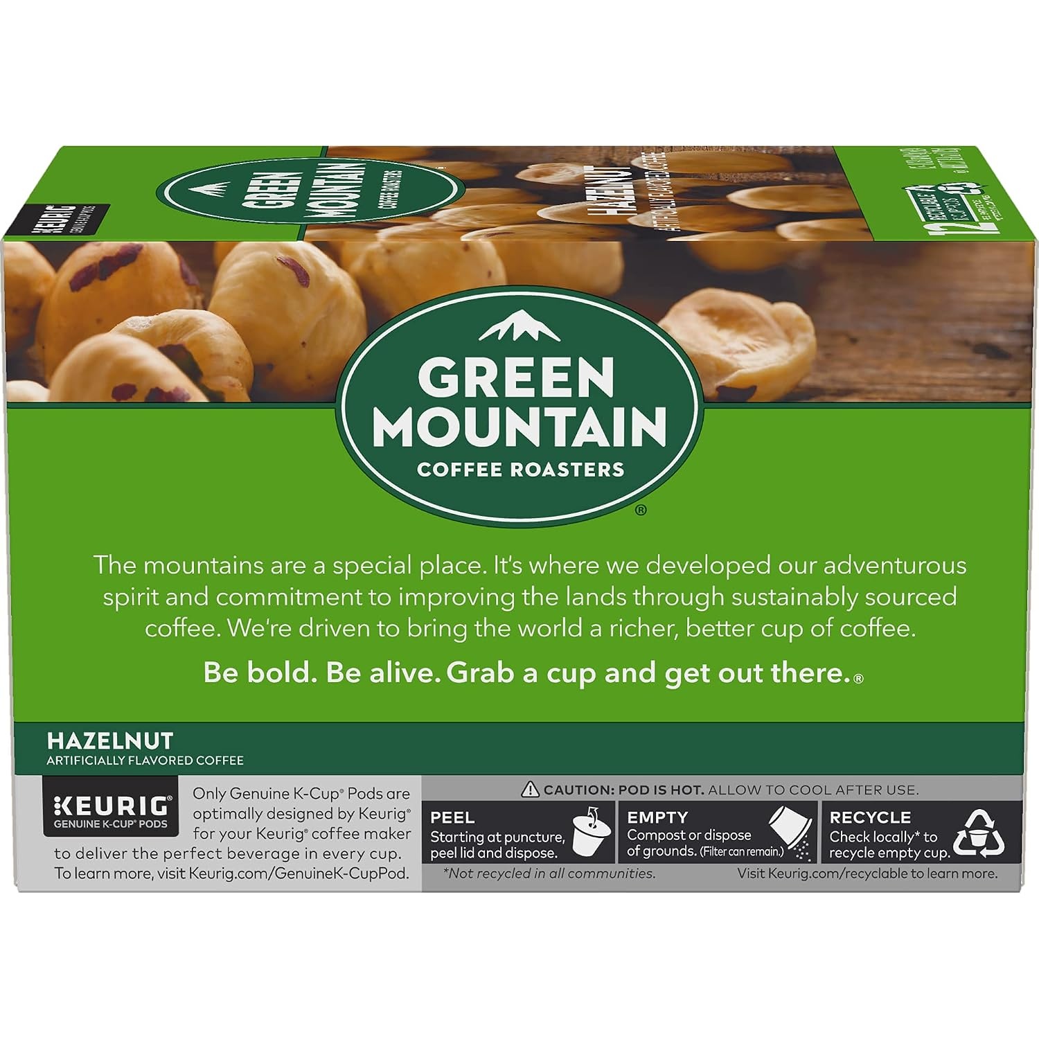 image:imageGreen Mountain Coffee Roasters Caramel Vanilla Cream Coffee Keurig SingleServe KCup pods Light Roast 96 CountHazelnut