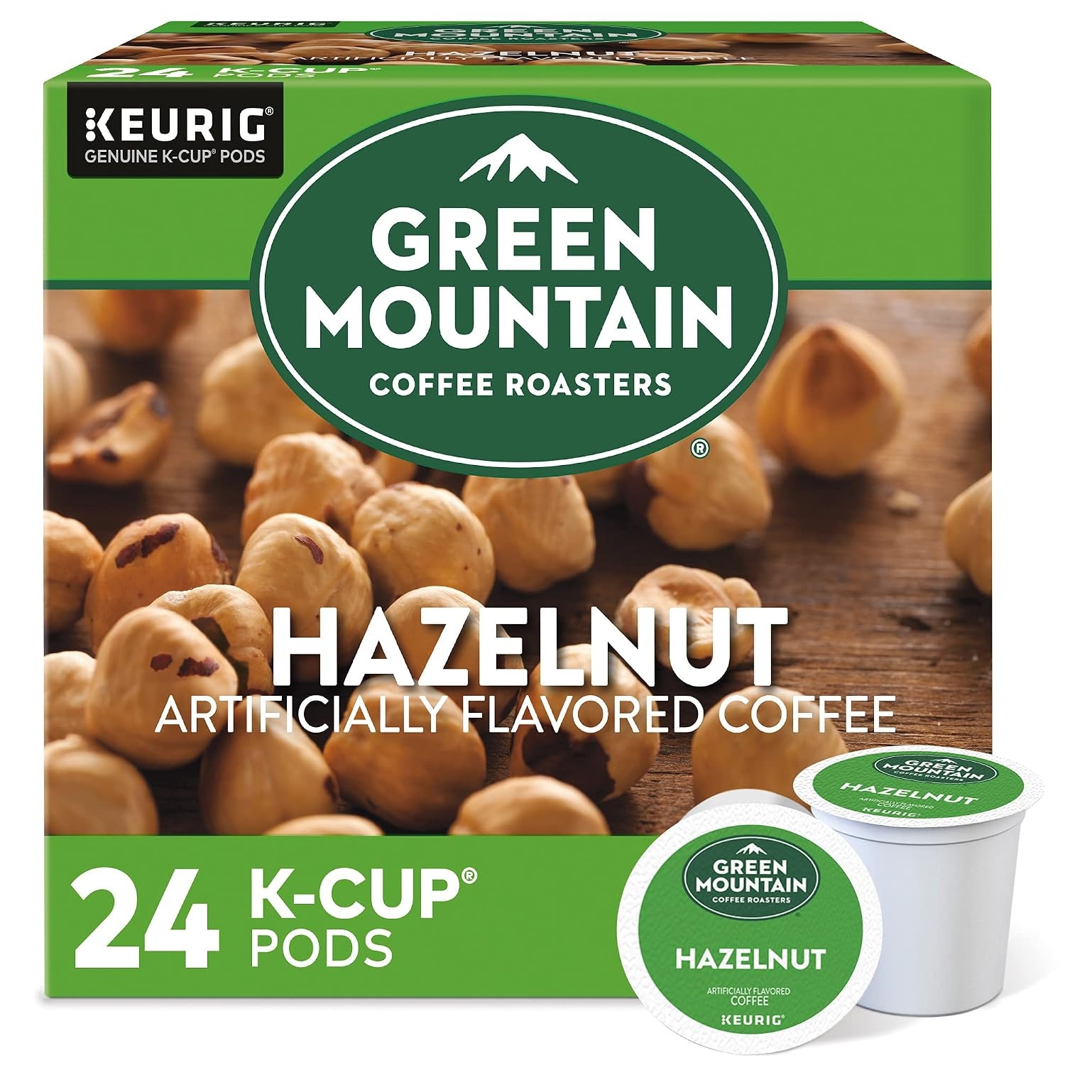 image:imageGreen Mountain Coffee Roasters Caramel Vanilla Cream Coffee Keurig SingleServe KCup pods Light Roast 96 CountHazelnut
